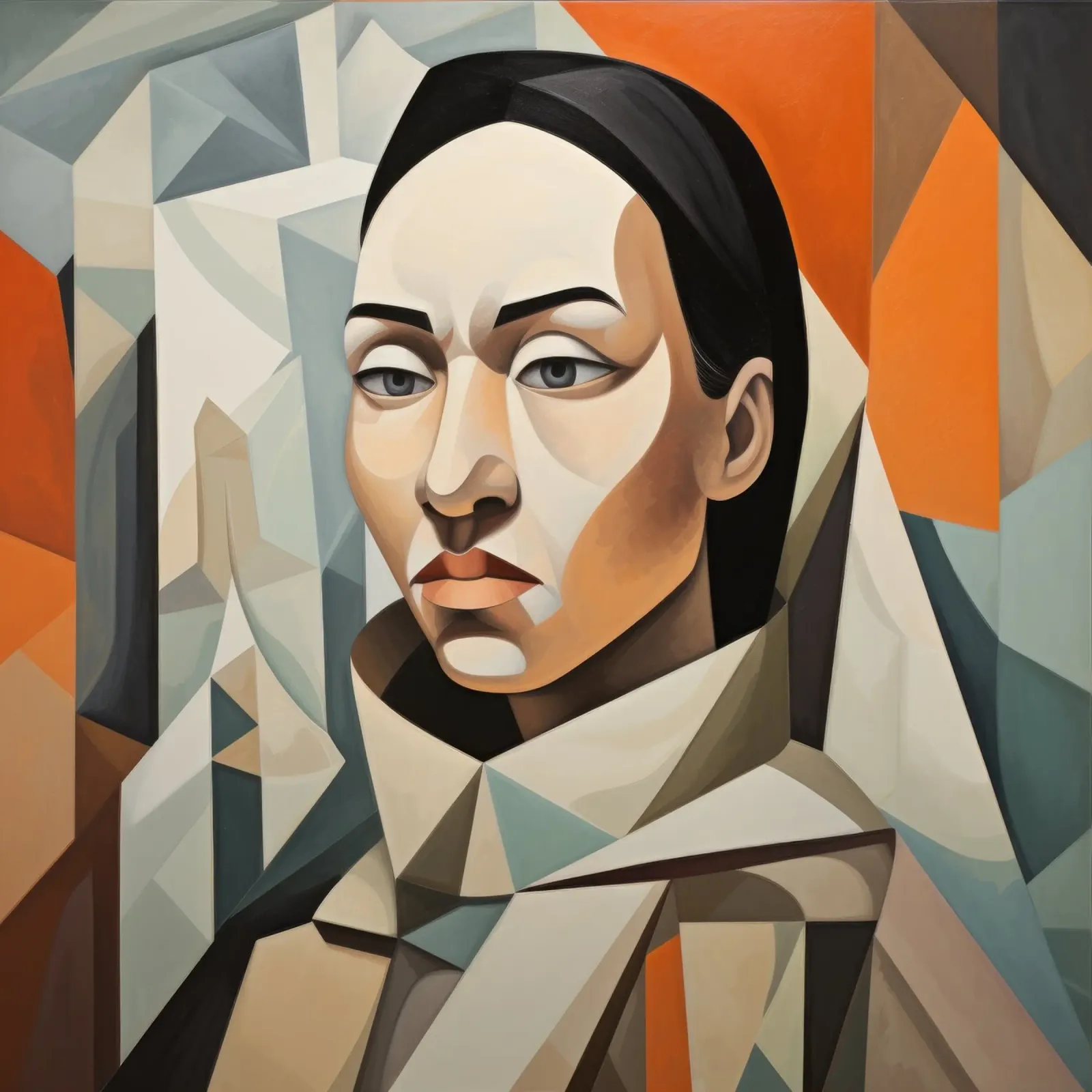 Cubismo Donna inuit pellicola backlit da Artful Muse