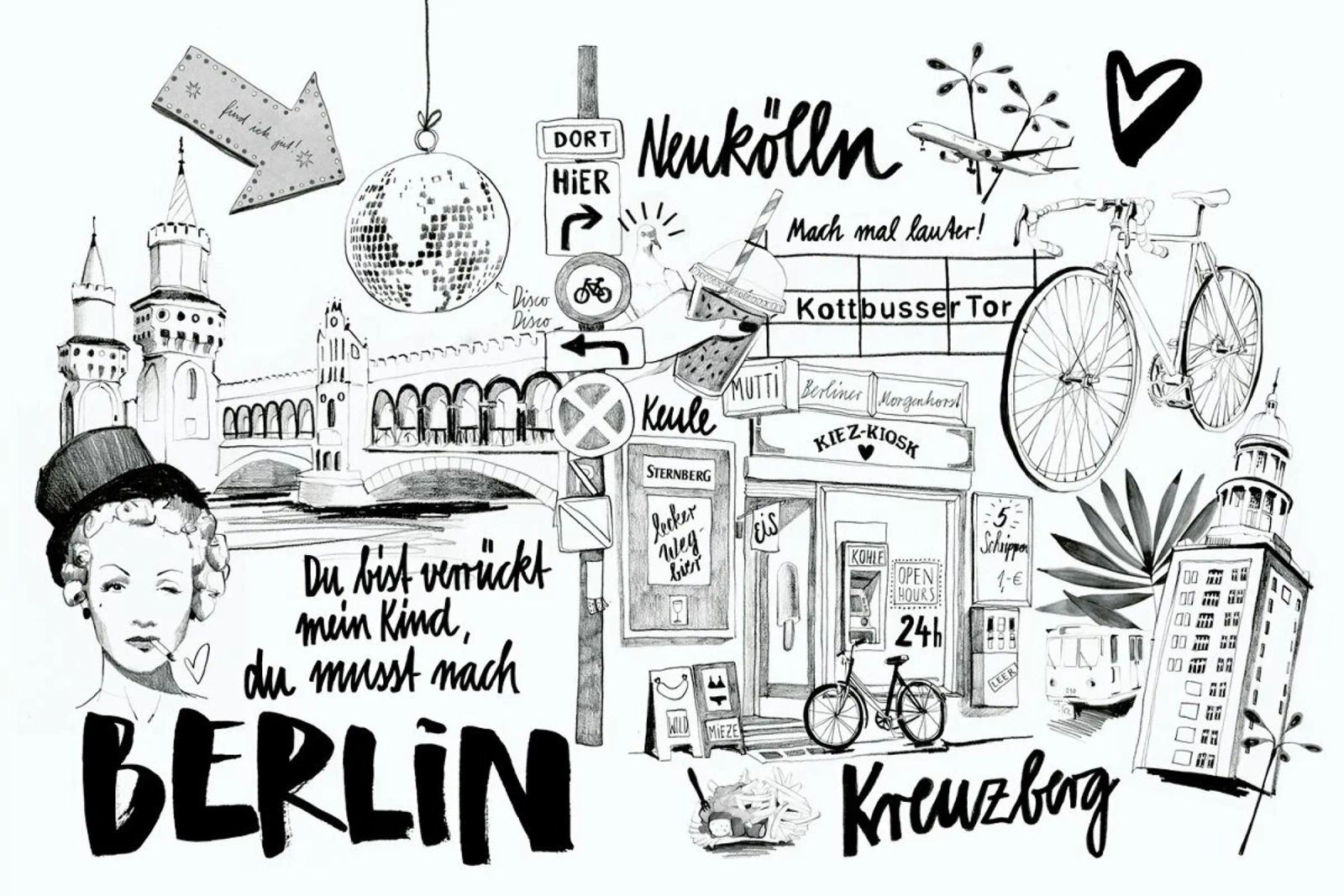 BERLIN 1 poster by Ekaterina Koroleva
