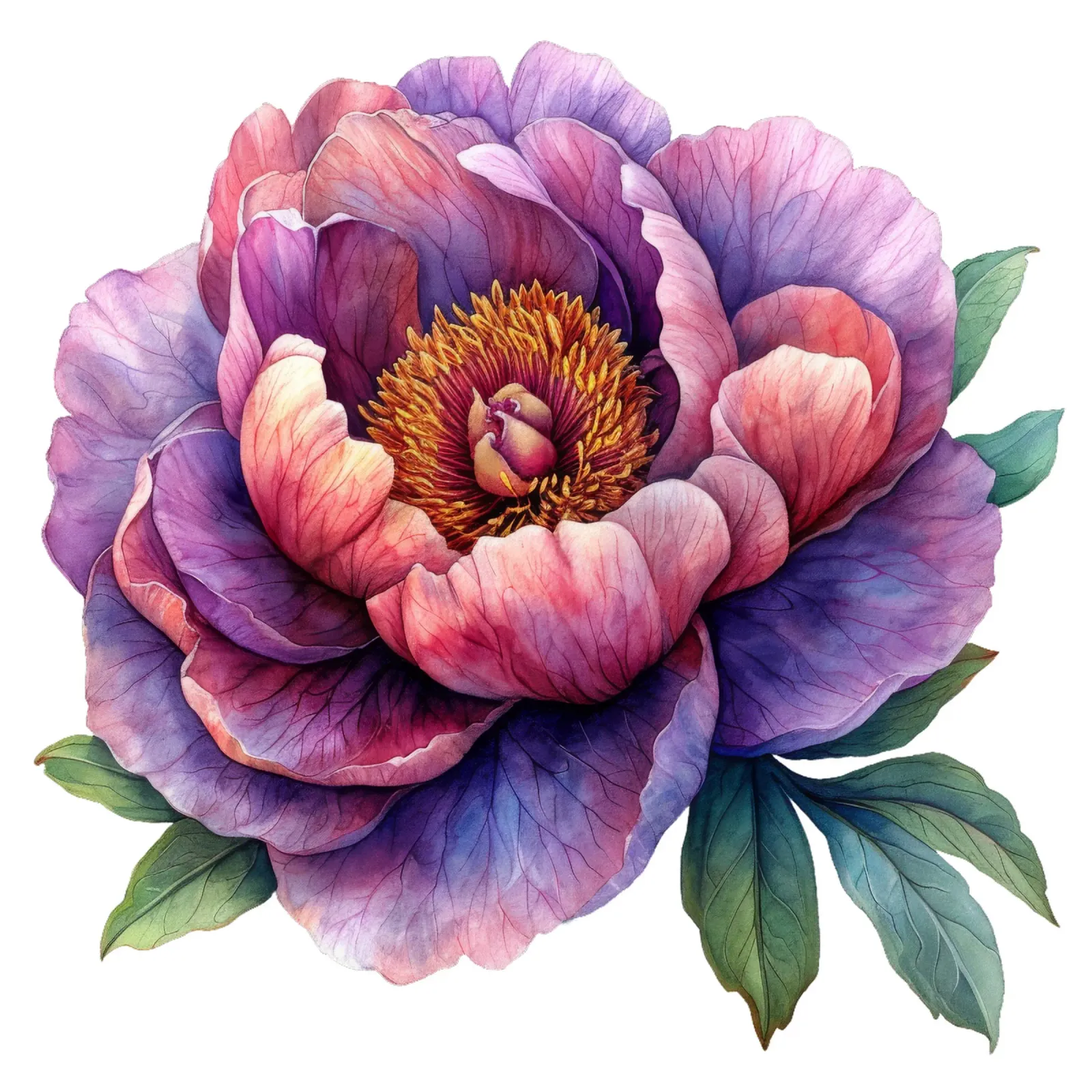Pioenbloem canvas met Baklijst van Bold Blooms