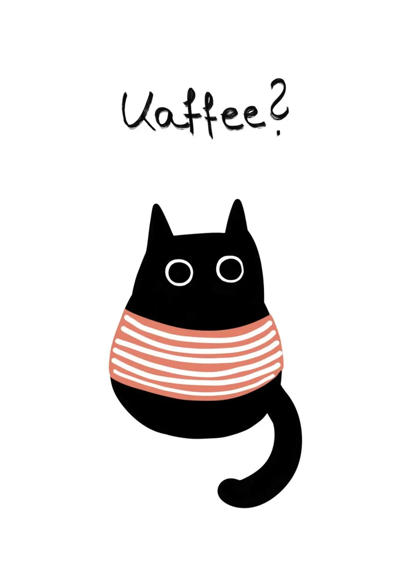 Kaffee - Katze pellicola backlit da BAINAI