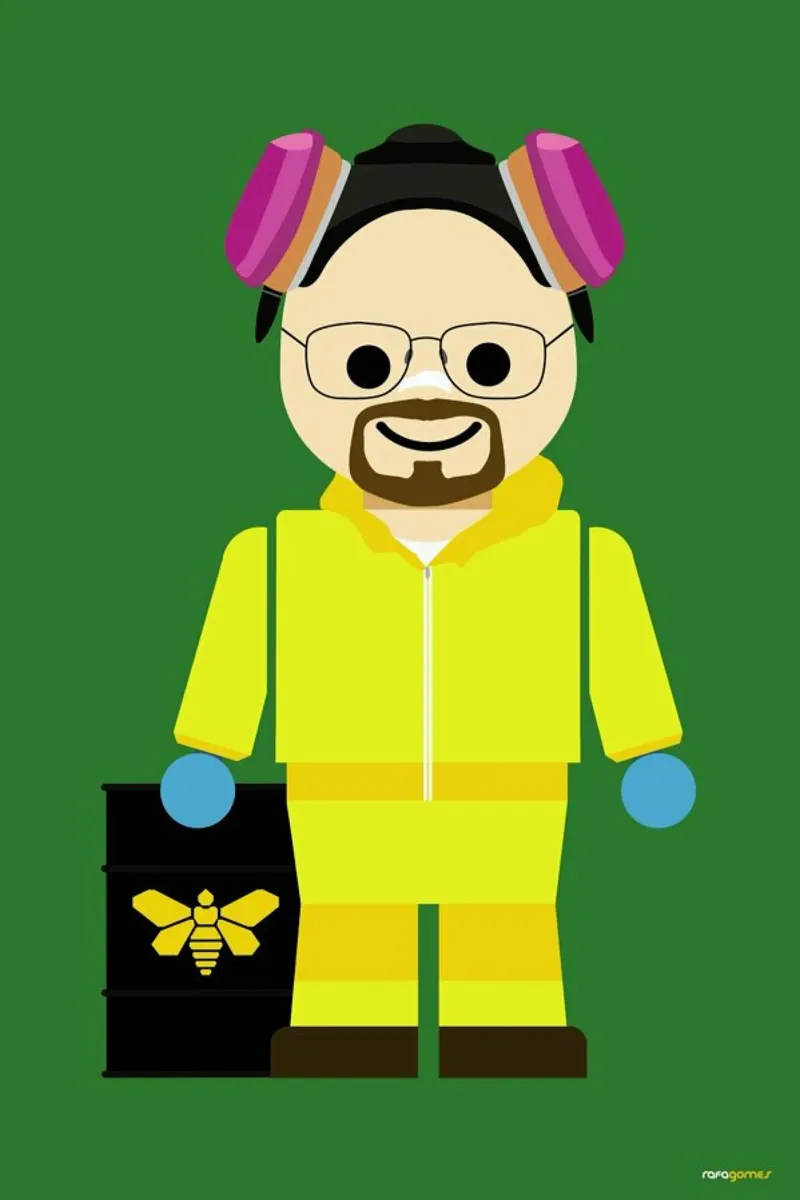 Walter White Heisenberg Toy toile de Rafa Gomes