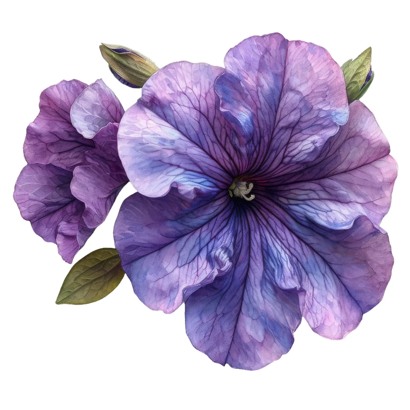 Fiore di petunia pellicola backlit da Bold Blooms