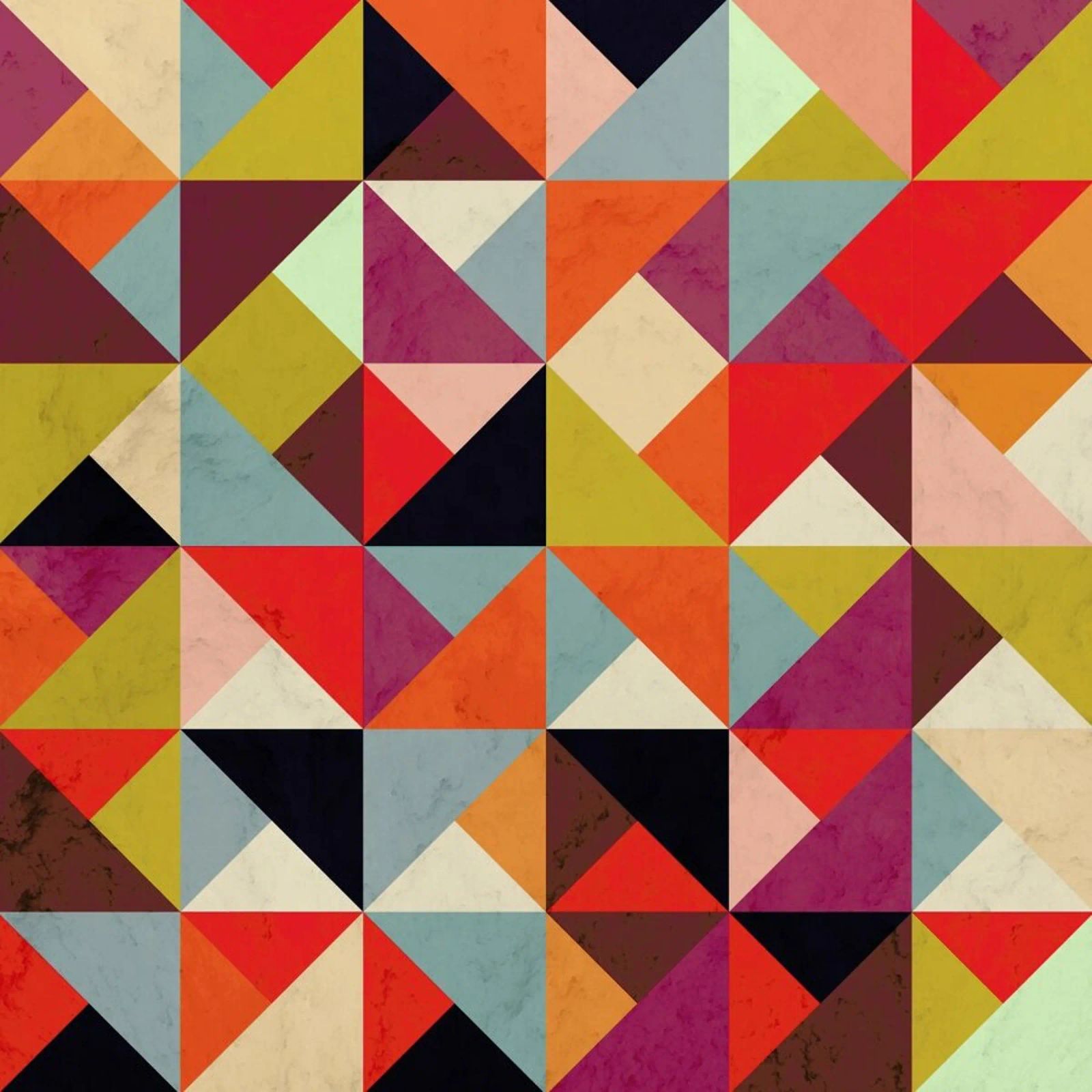 Bright Geometric Happy Pattern alluminio dibond da Tobe Fonseca