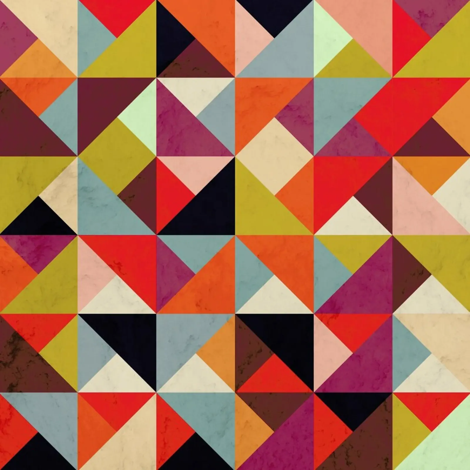 Bright Geometric Happy Pattern carta hahnemühle da Tobe Fonseca
