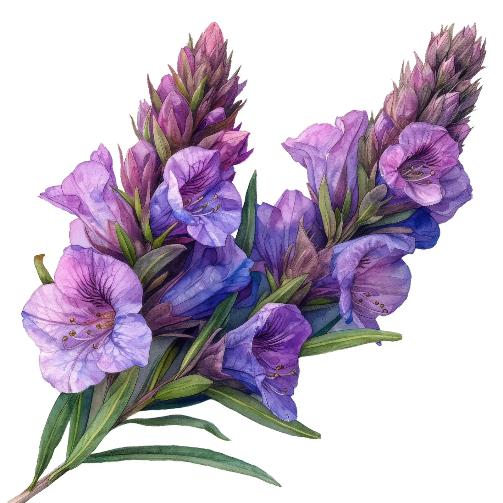 Physostegia Flower tela con Cornice a cassetta da Bold Blooms