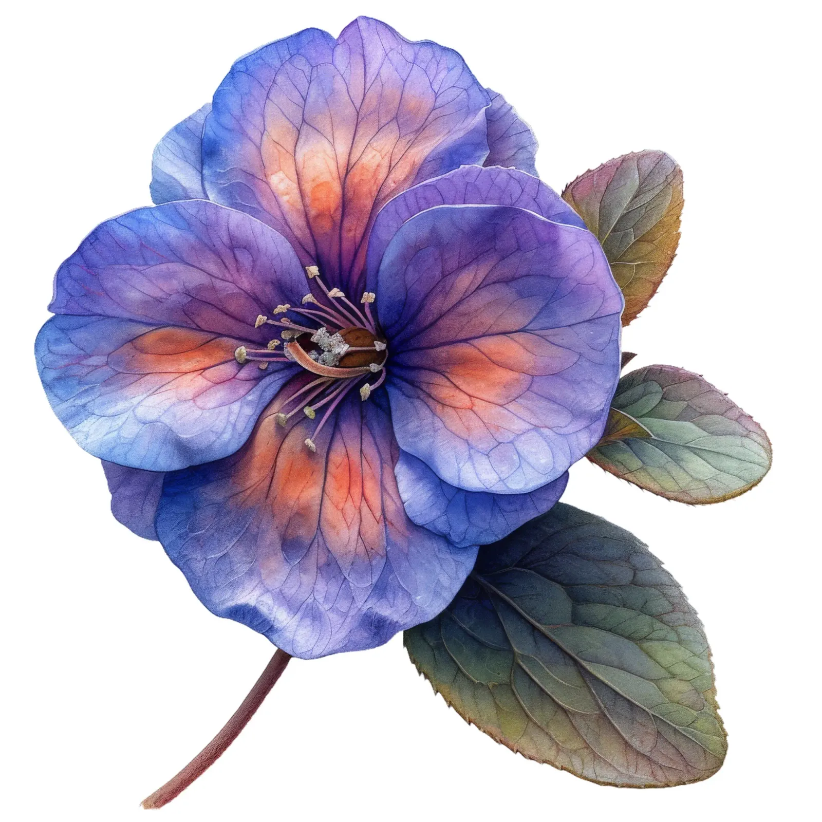 Pulmonaria-Blüte Poster von Bold Blooms