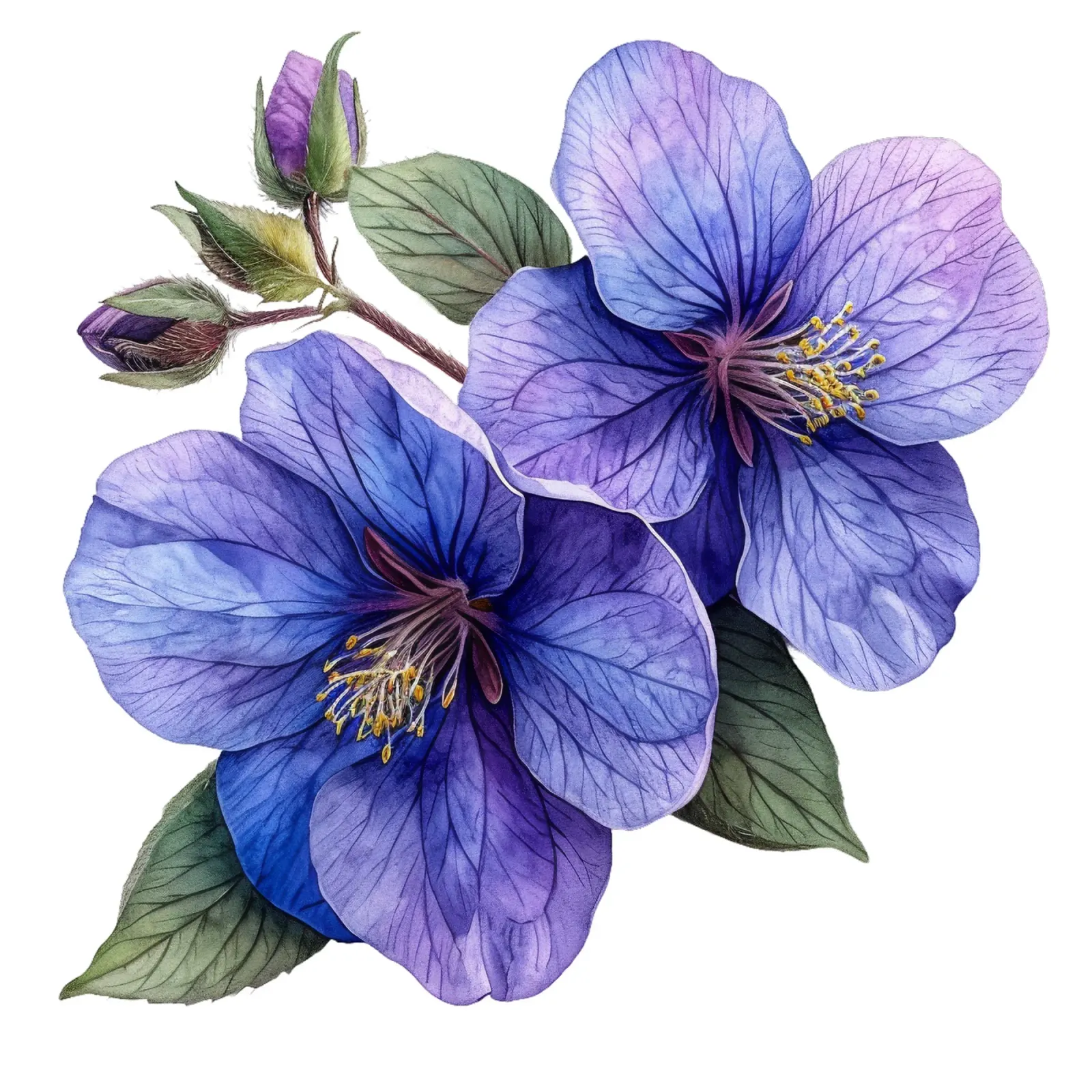 Scaevola Flower canvas by Bold Blooms