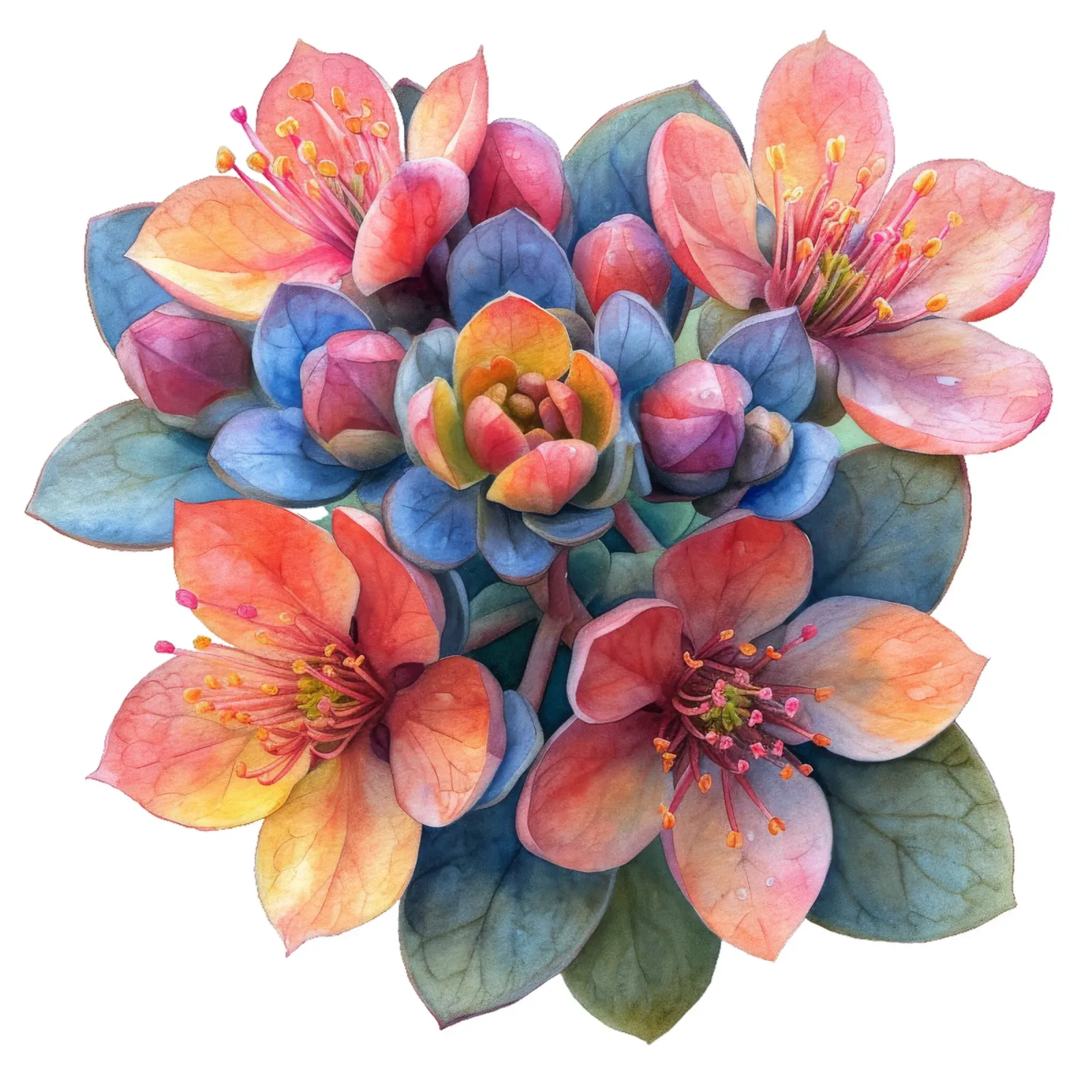 Sedumbloem hahnemühle van Bold Blooms