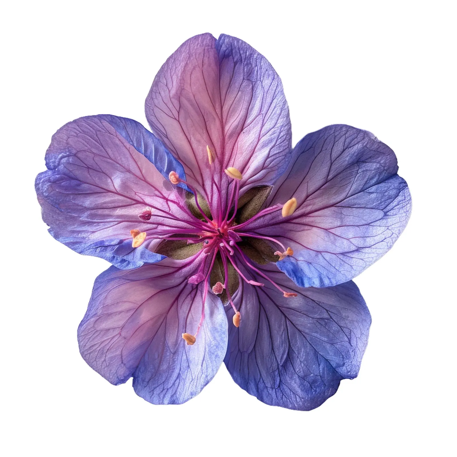 Zijdebloem canvas van Bold Blooms