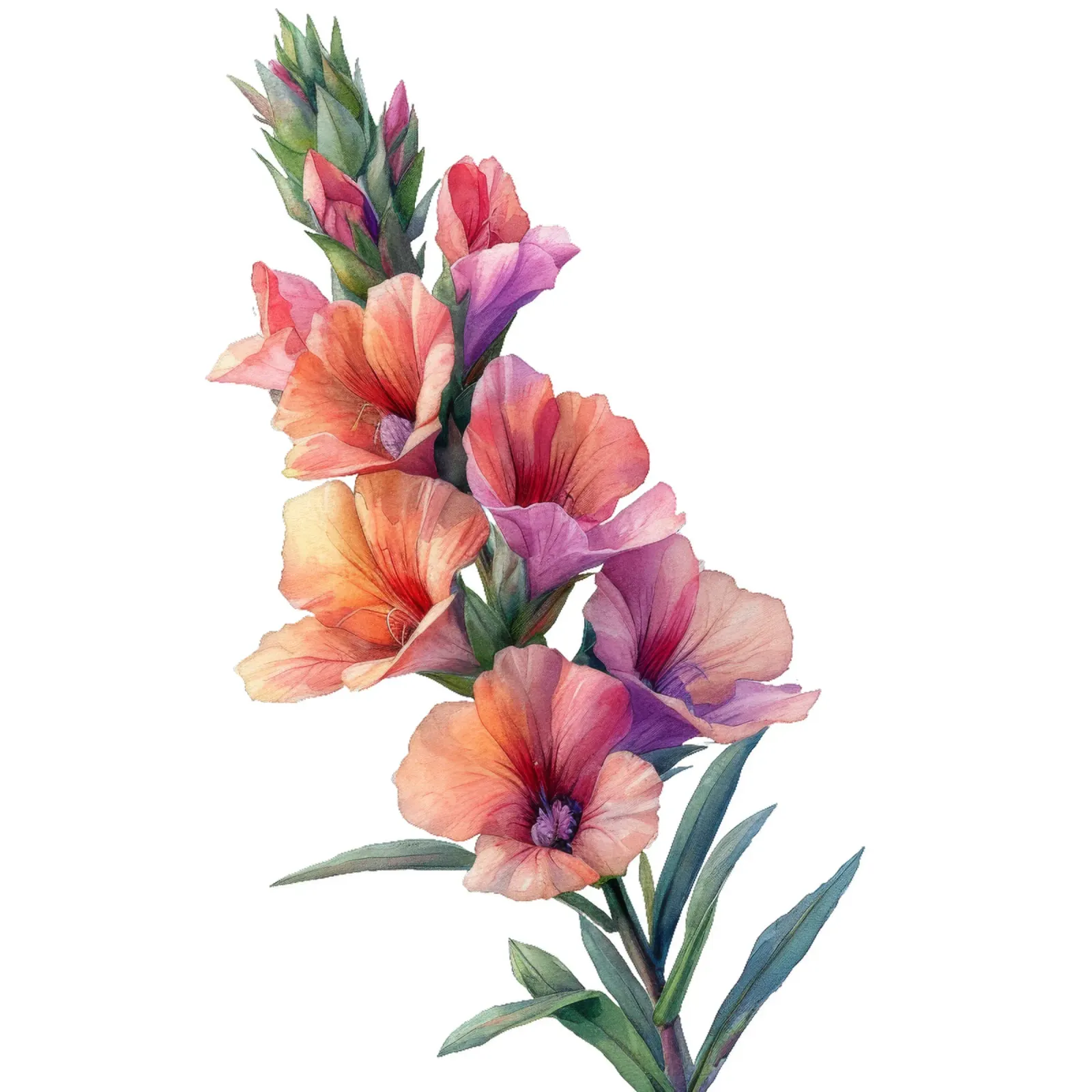 Leeuwenbek Bloem canvas van Bold Blooms