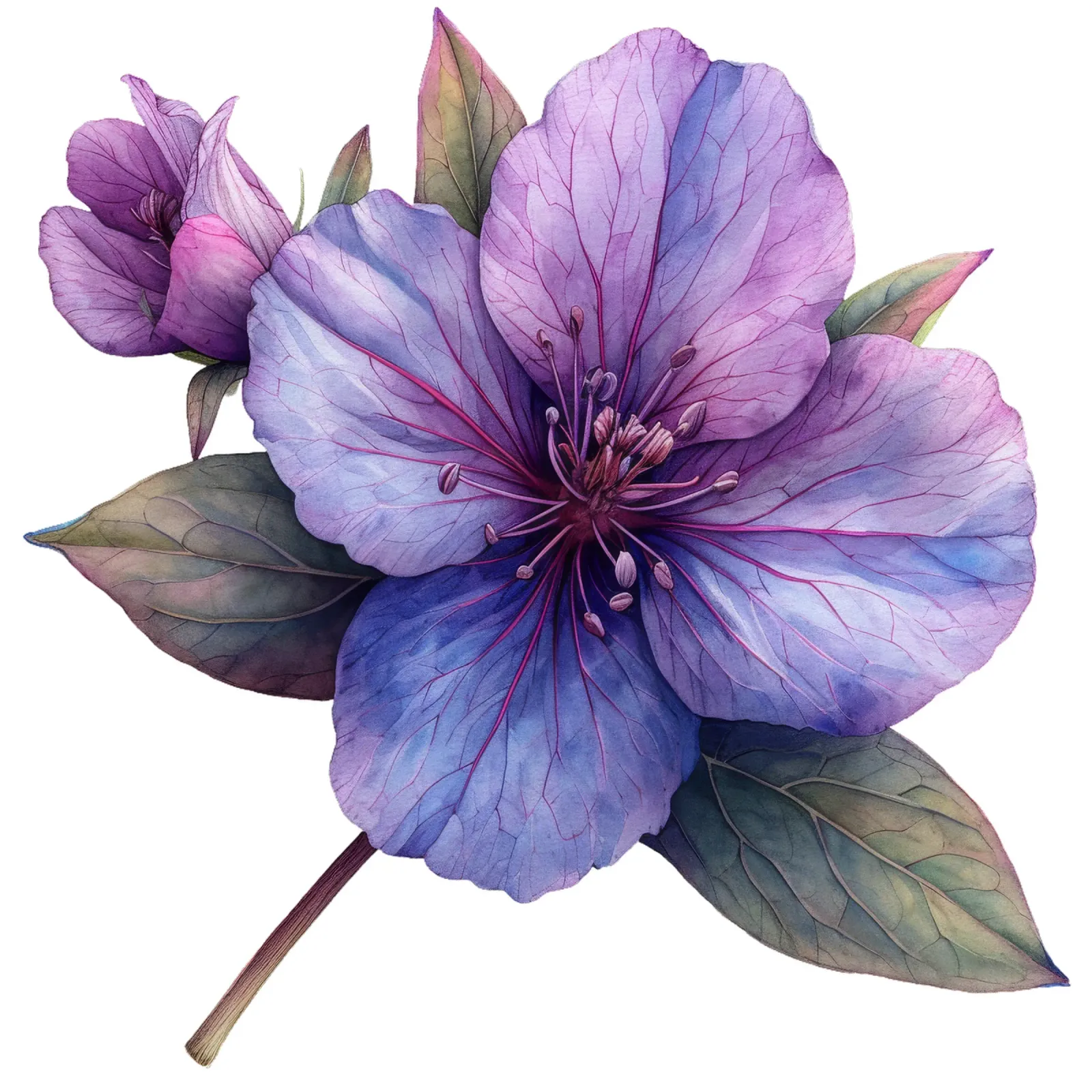 Zeepkruid Bloem canvas met Baklijst van Bold Blooms