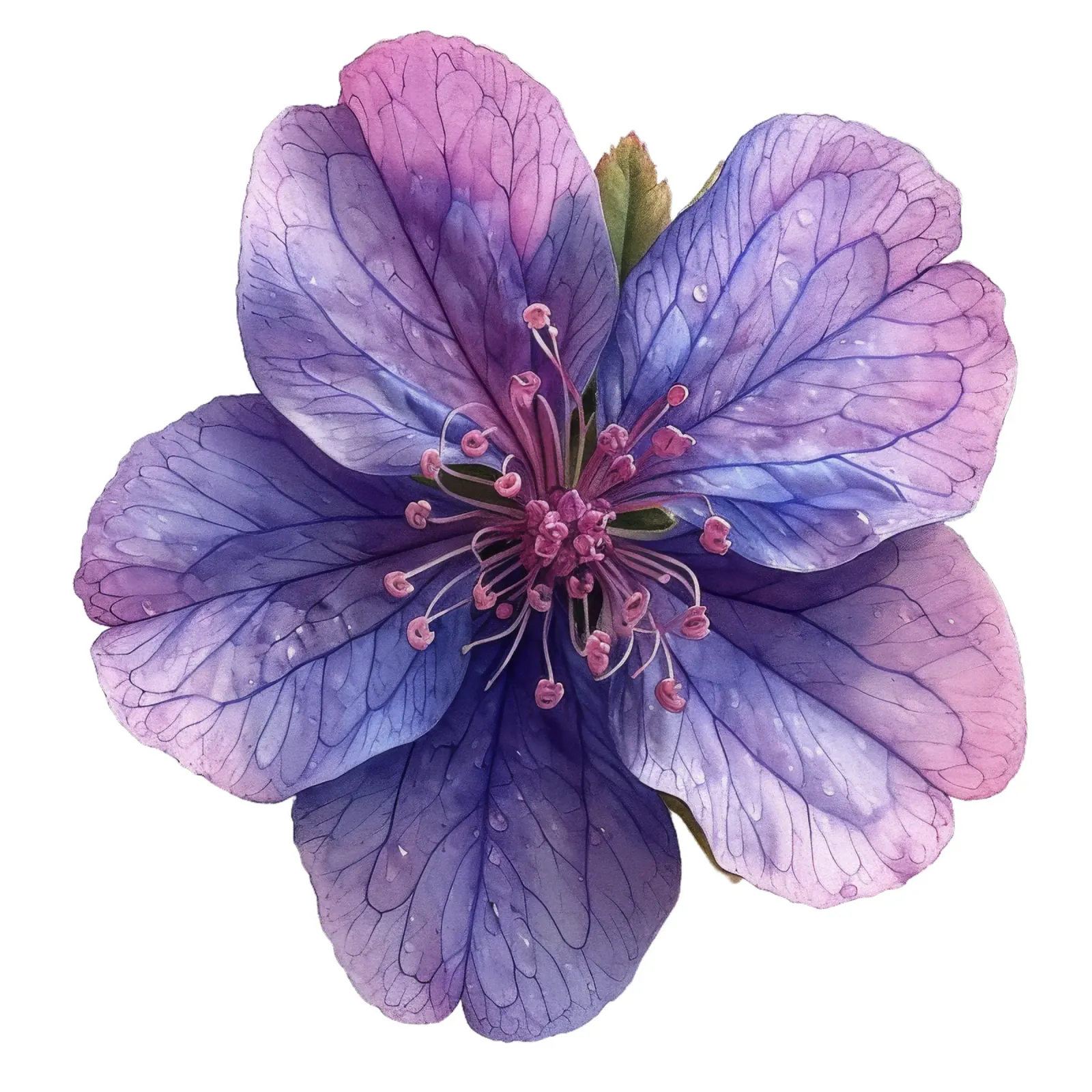 Zeepkruid Bloem canvas van Bold Blooms