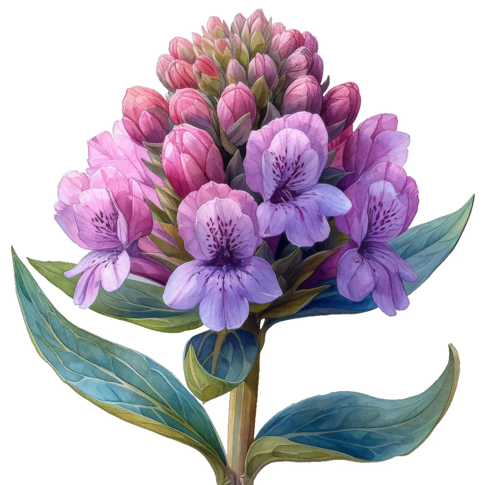 Fiore di valeriana poster da Bold Blooms