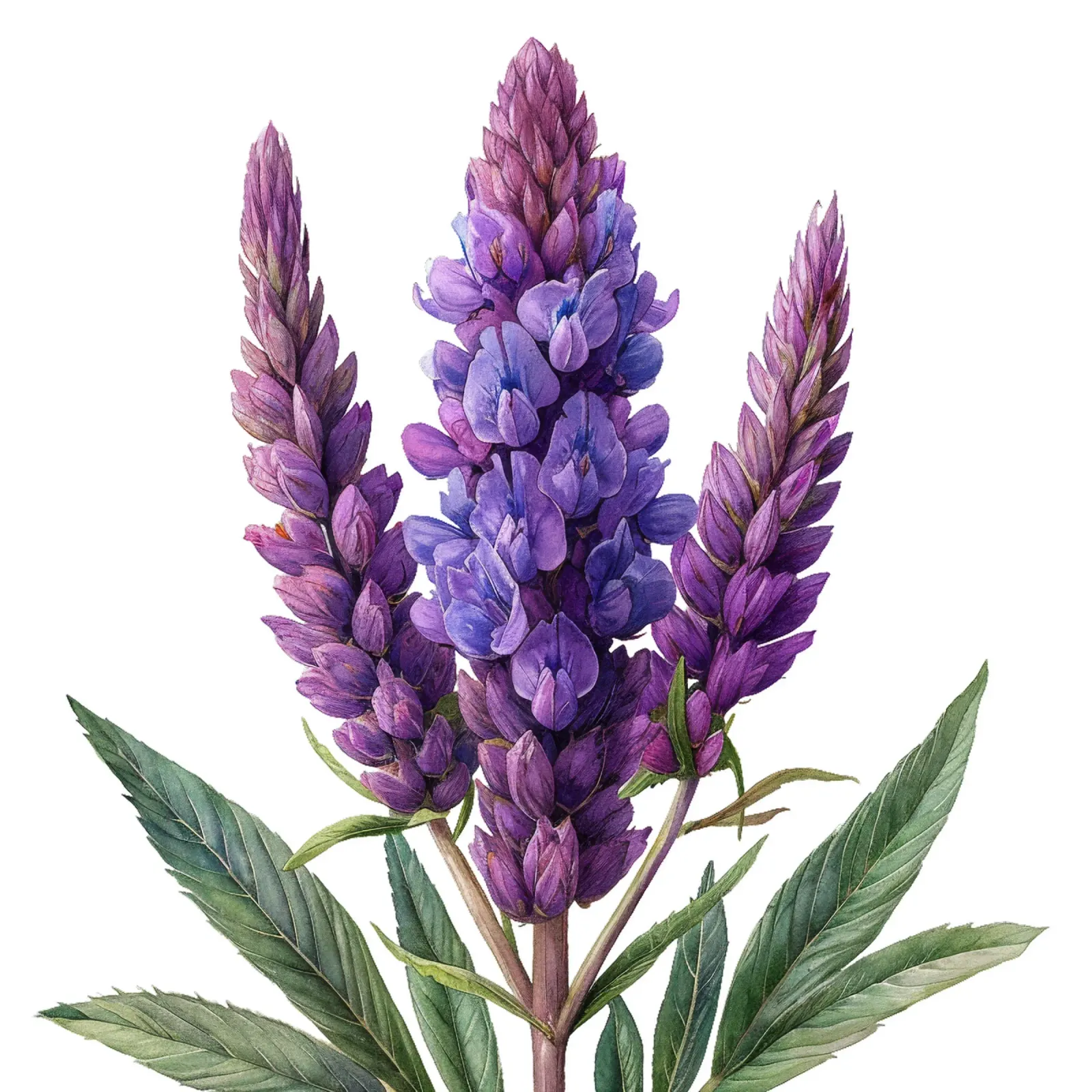 Veronicastrum Flower alu-dibond by Bold Blooms