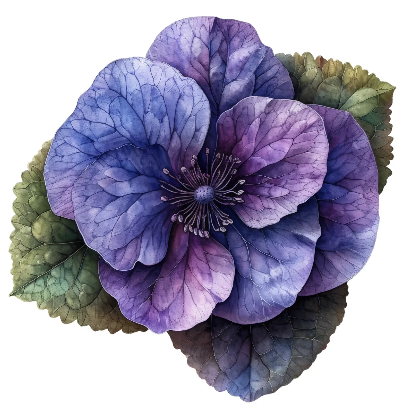 Fiore viola pellicola backlit da Bold Blooms