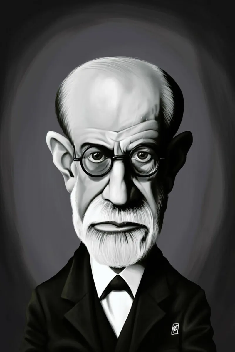 Sigmund Freud pellicola backlit da Rob Art | Illustration