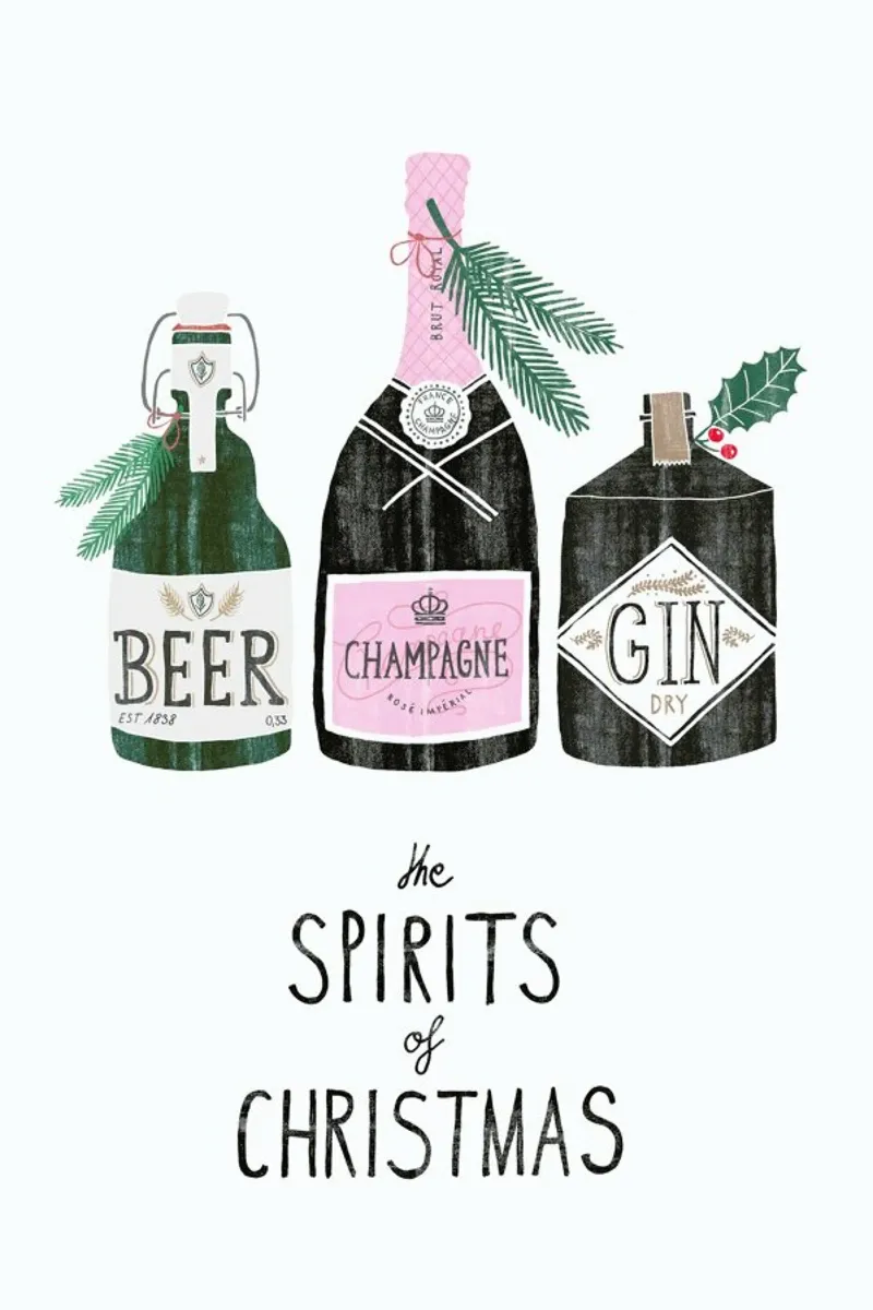 Spirit of Christmas No. 4 poster con telaio in plastica da typealive