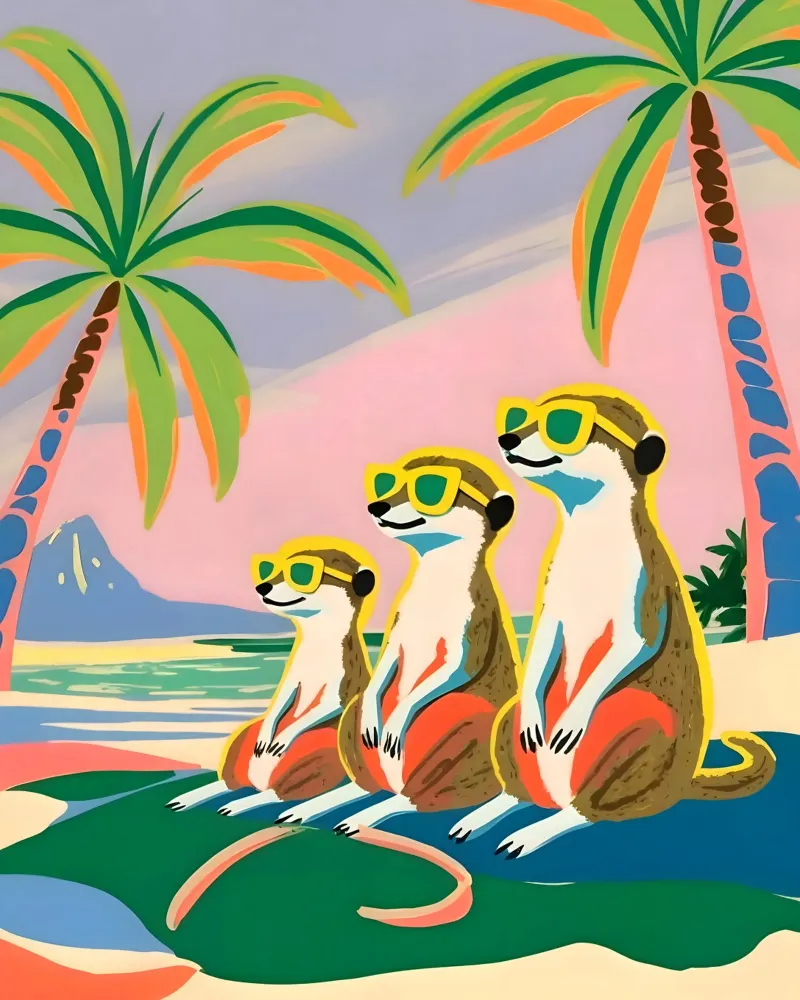Hakuna Matata Mir Cats carta hahnemühle da 83oranges