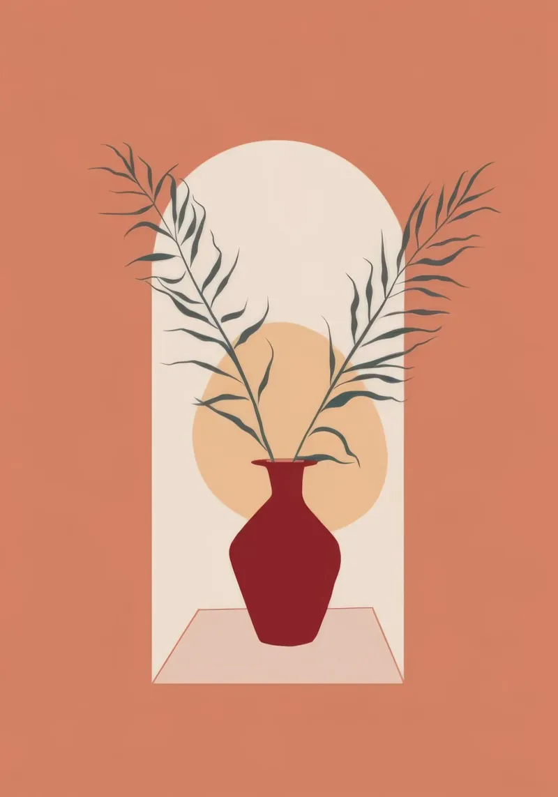 Rustic Vase acrylic glass by Seren Liodra