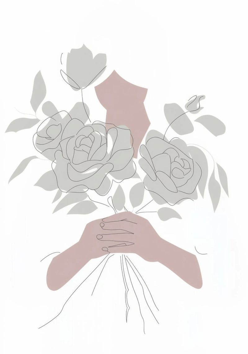 Versteckter Blumenstrauß Poster von Seren Liodra
