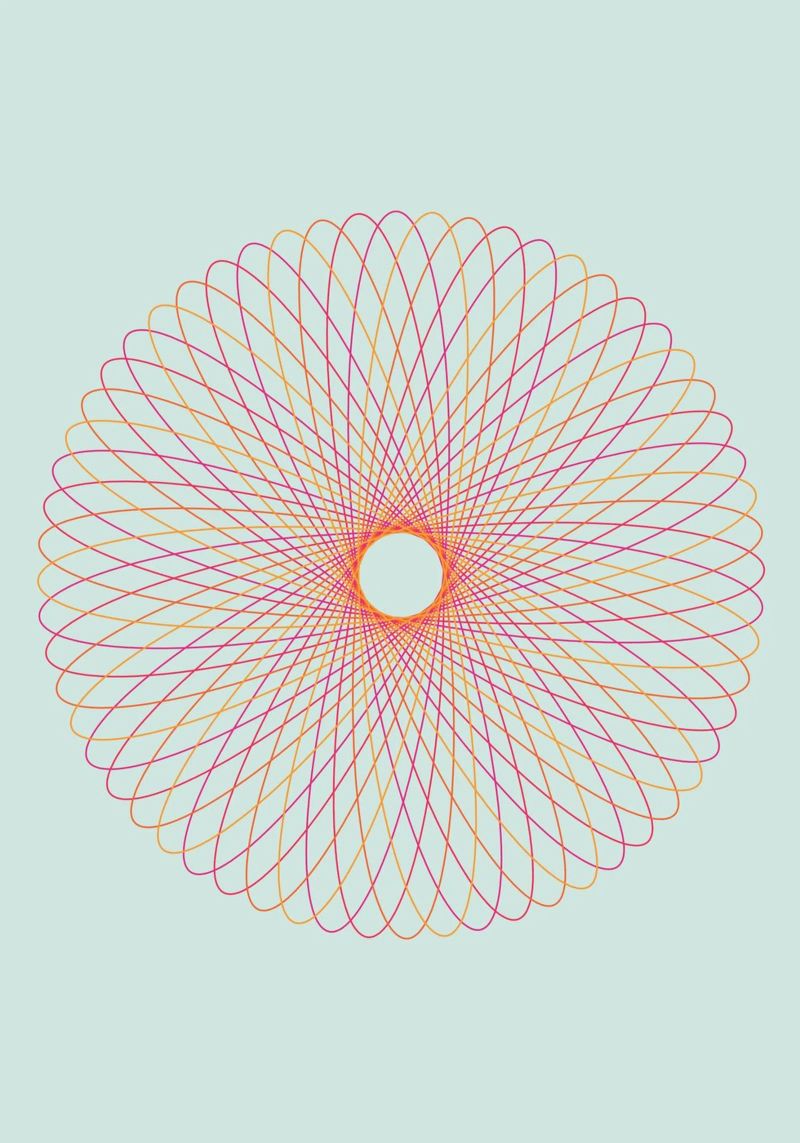 Spirograph Series – C01 metacrilato de zimmerkunst