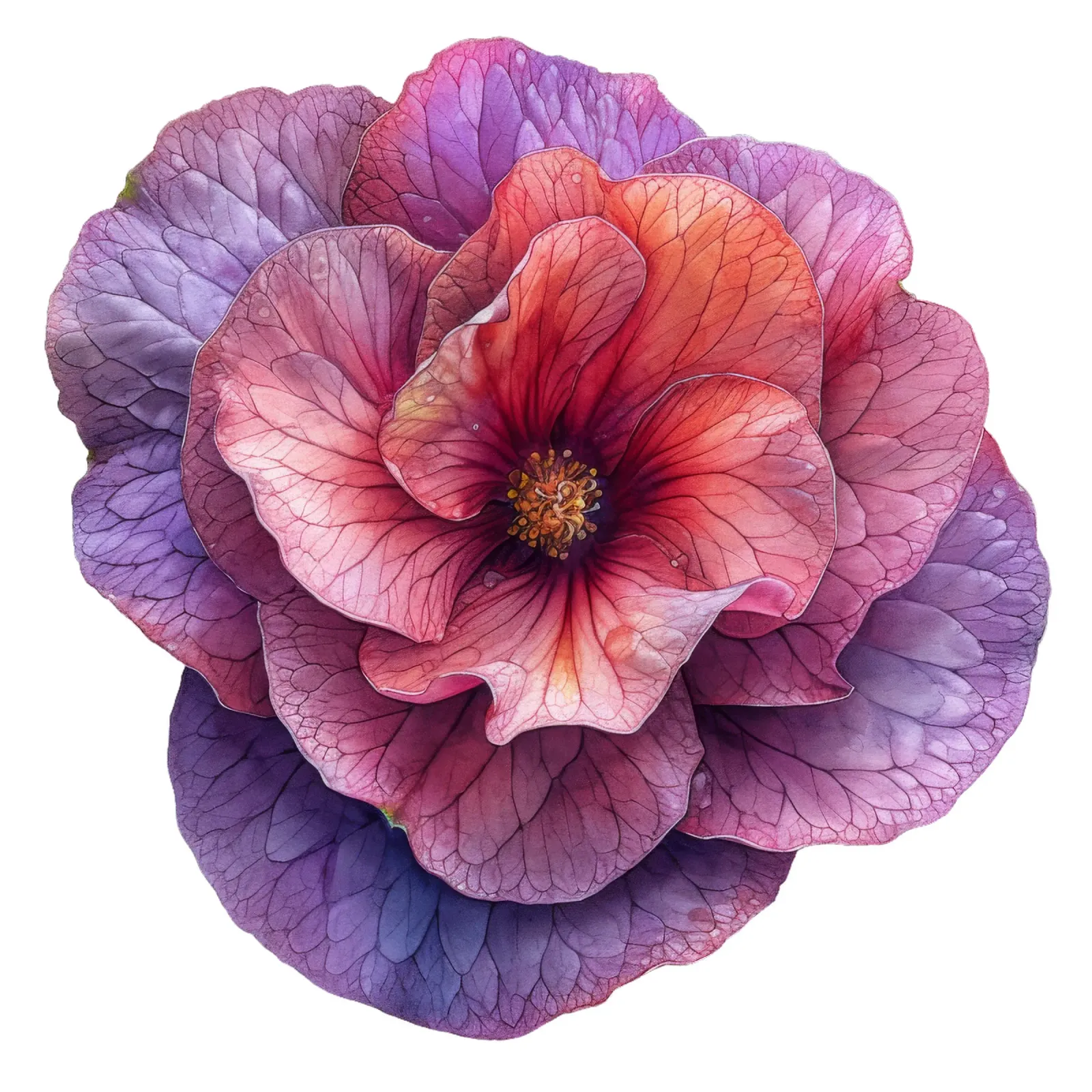 Wachs Begonie Blume Poster von Bold Blooms