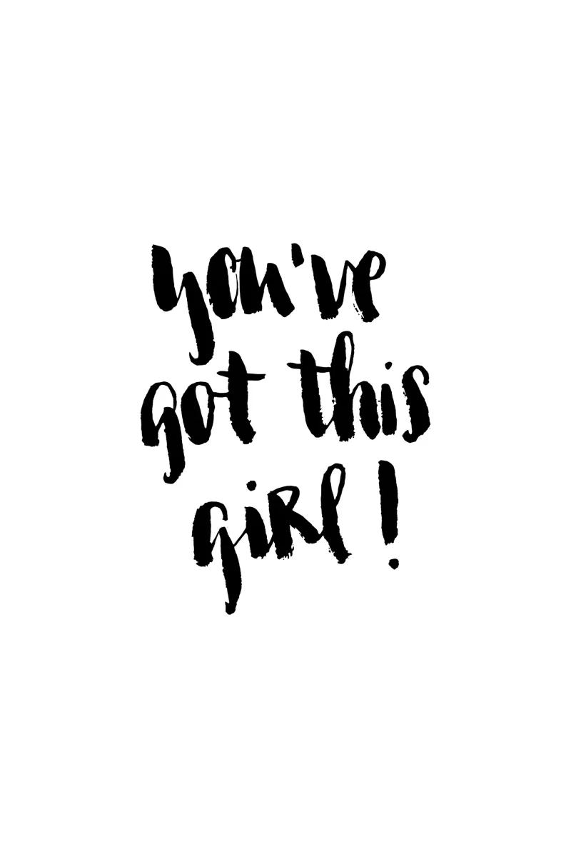 You've Got This Girl poster con telaio in plastica da Brushmeetspaper