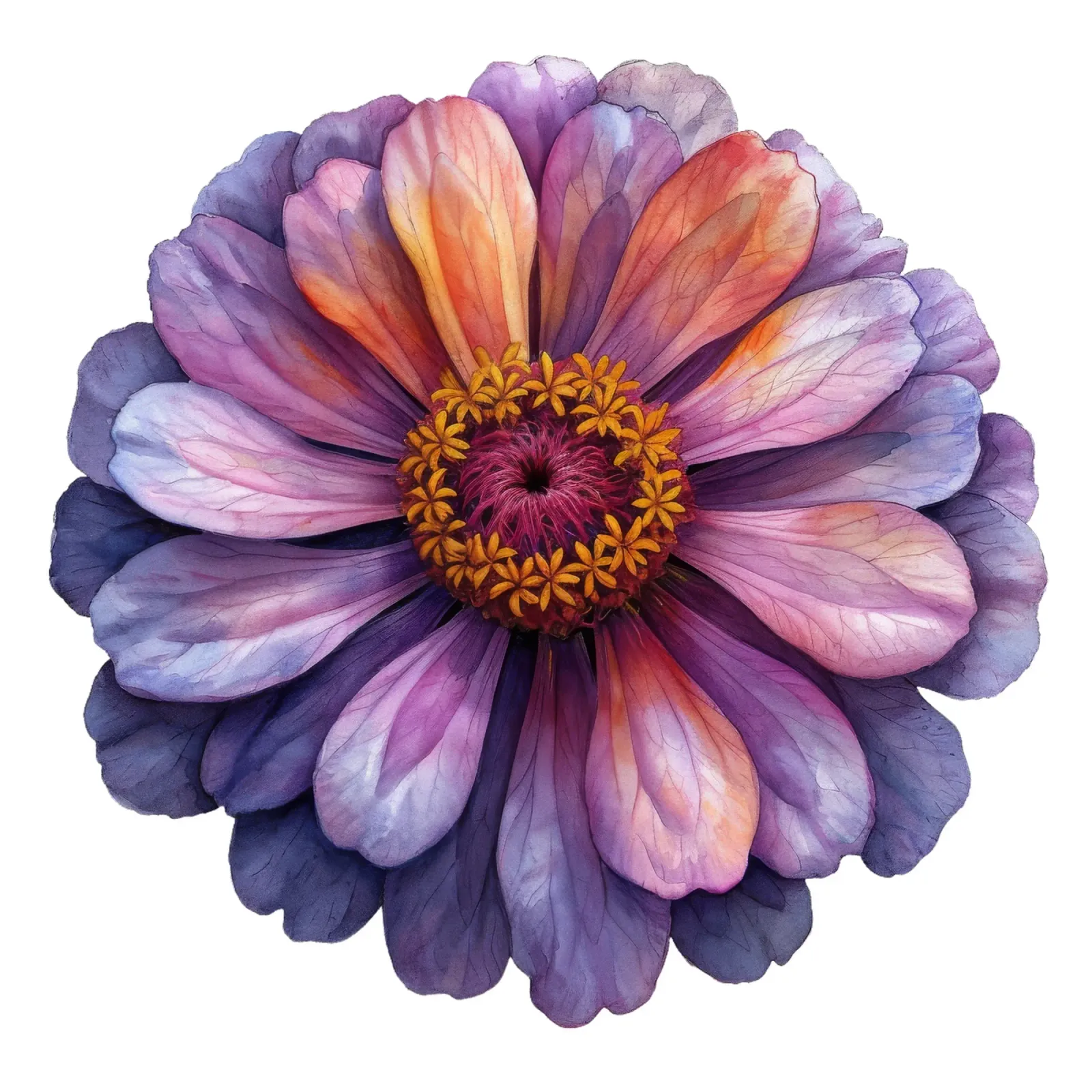 Zinnienblüte Forex-Platte von Bold Blooms