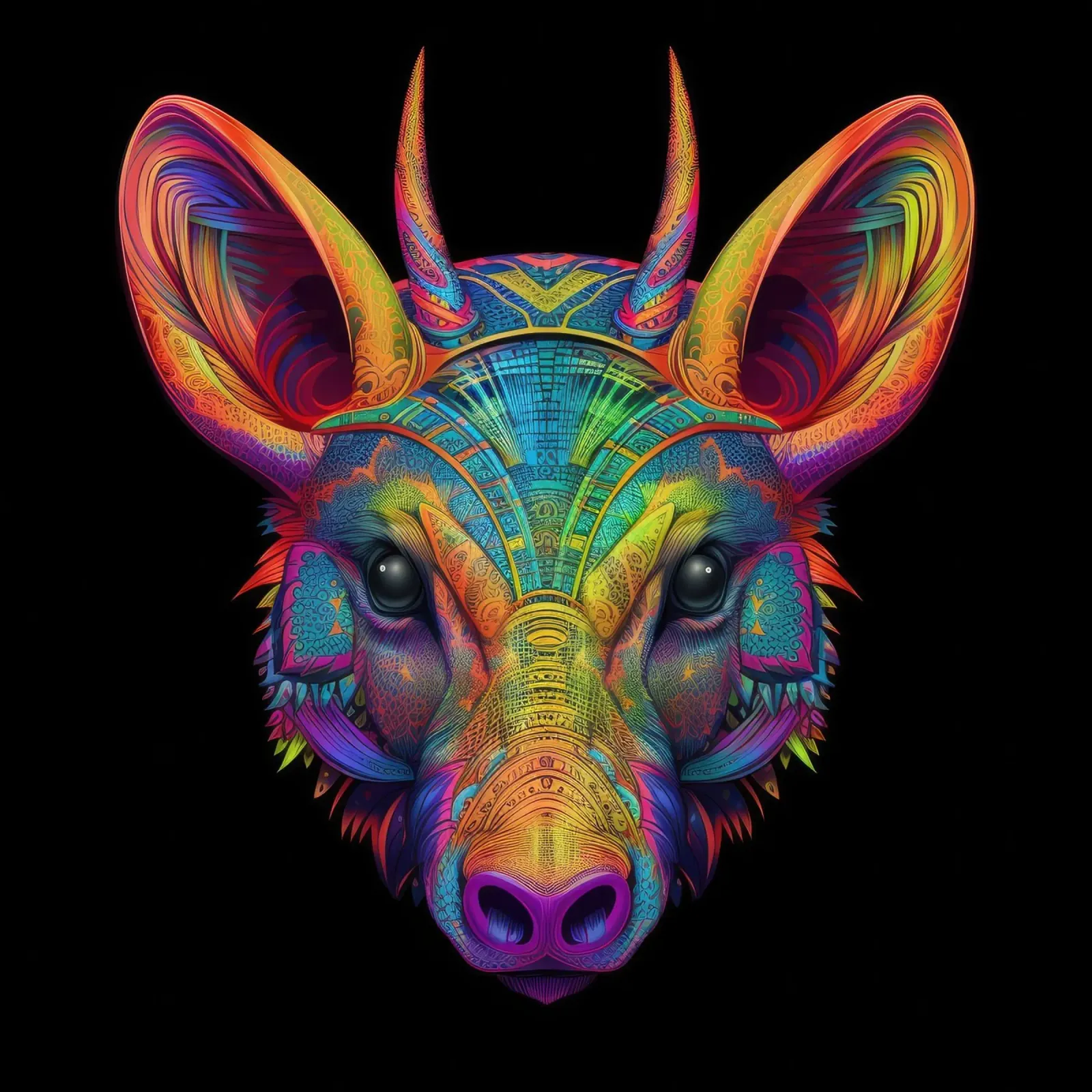 Tatoo Aardvark plexiglass da Animal Portraits