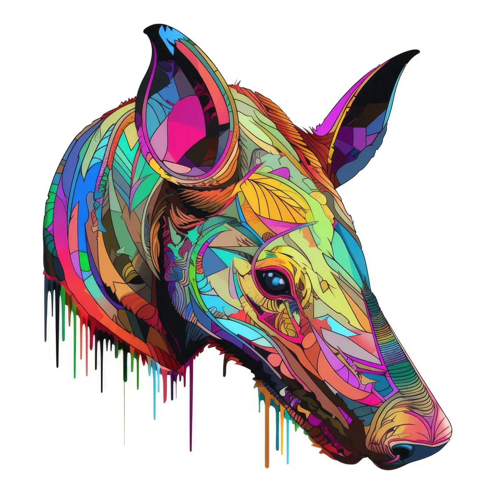 Tatoo Aardvark plexiglass da Animal Portraits