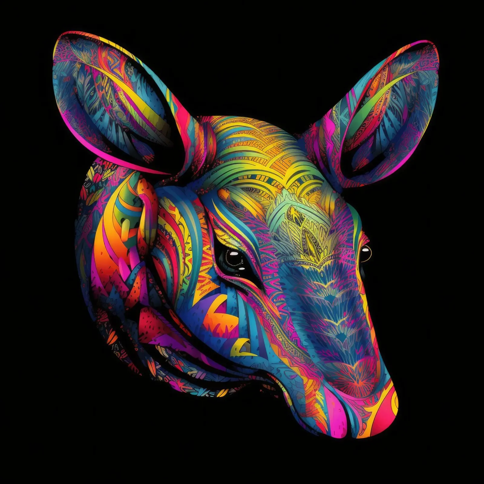 Tatoo Aardvark plexiglass da Animal Portraits