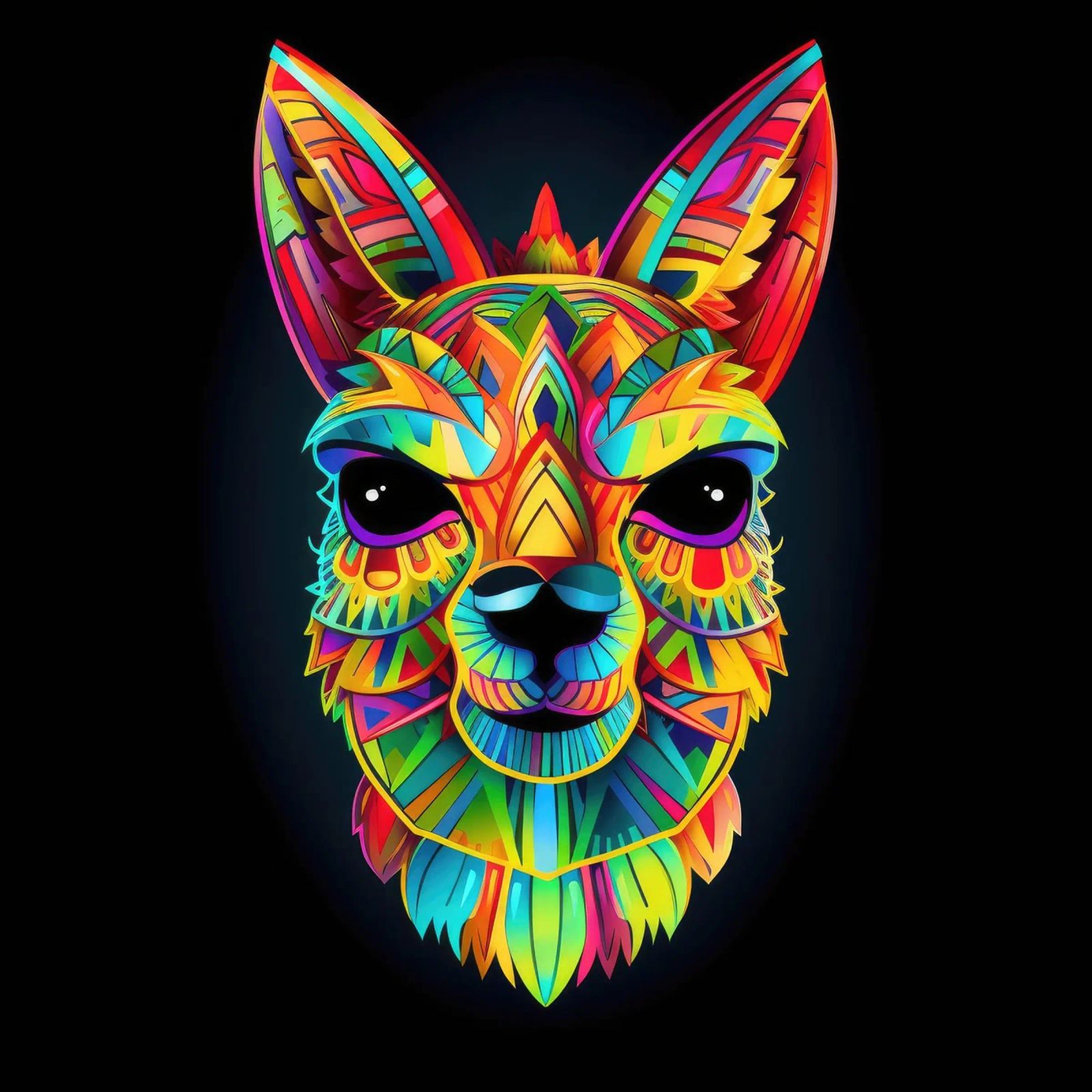 Tatoo Alpaca pellicola backlit da Animal Portraits