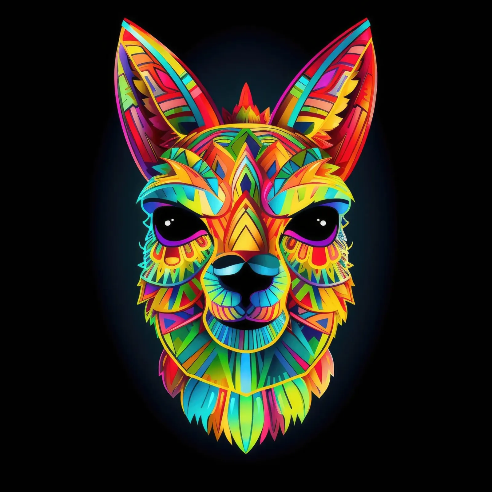 Tatoo Alpaca alluminio dibond da Animal Portraits