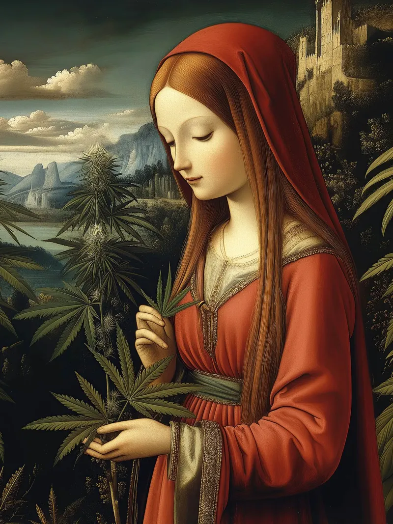 Sacred cultivation poster con telaio in alluminio da Dikhotomy