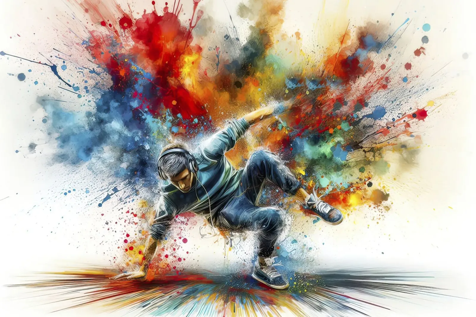 Ballare la breakdance pellicola backlit da ARTVI-SHOP