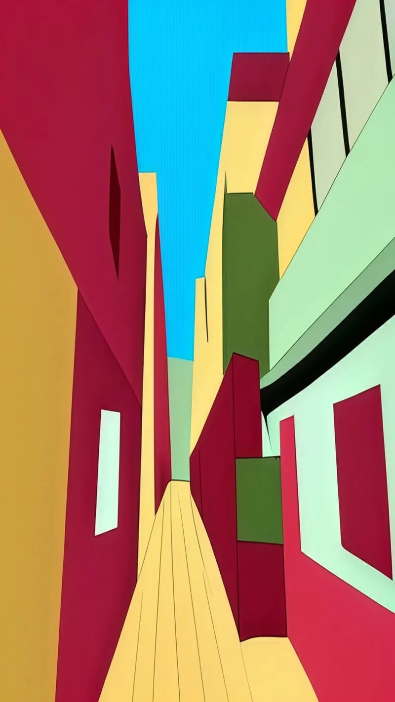 Gasse_2 carta hahnemühle da Abstract Art by LK