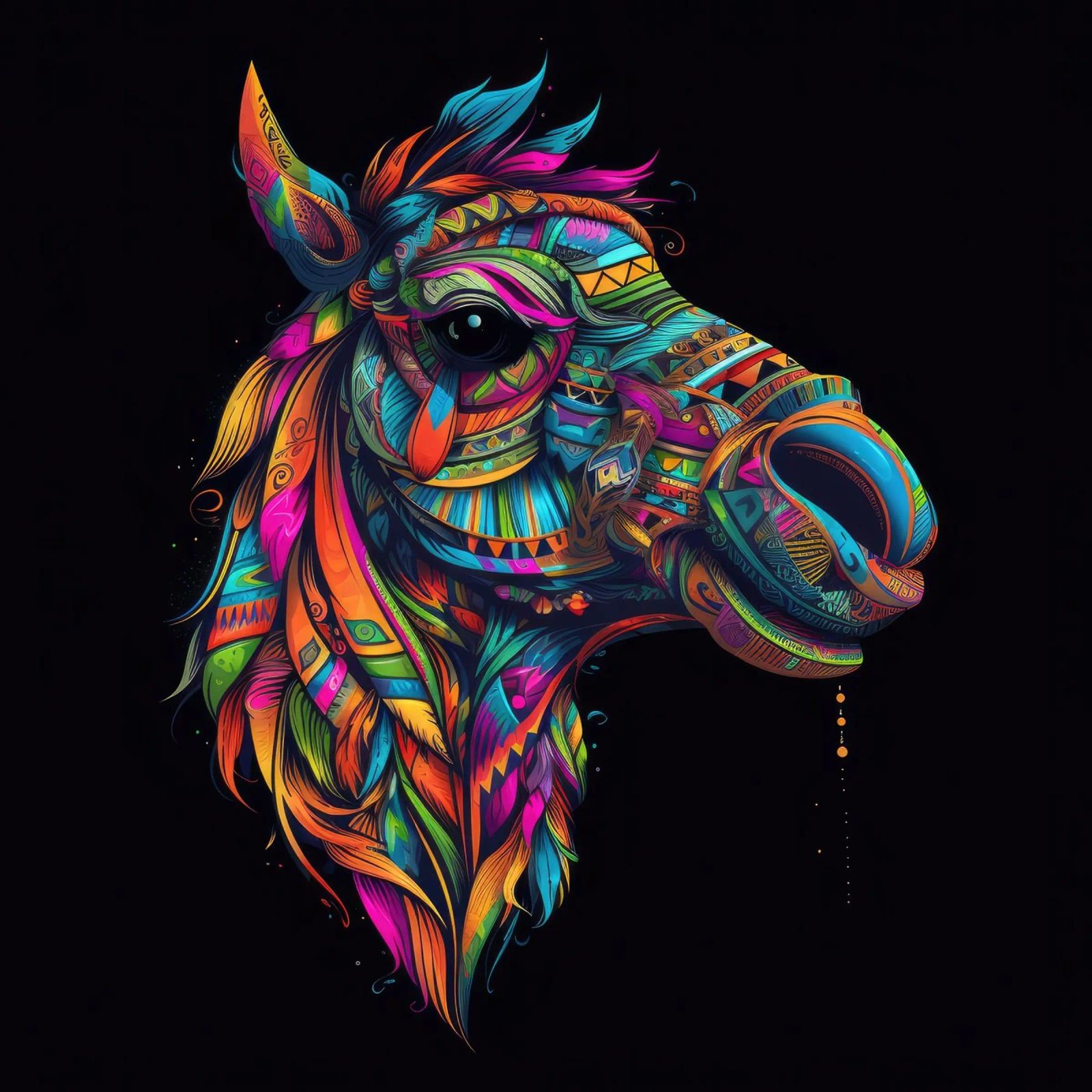 Tatoo Camel pellicola backlit da Animal Portraits
