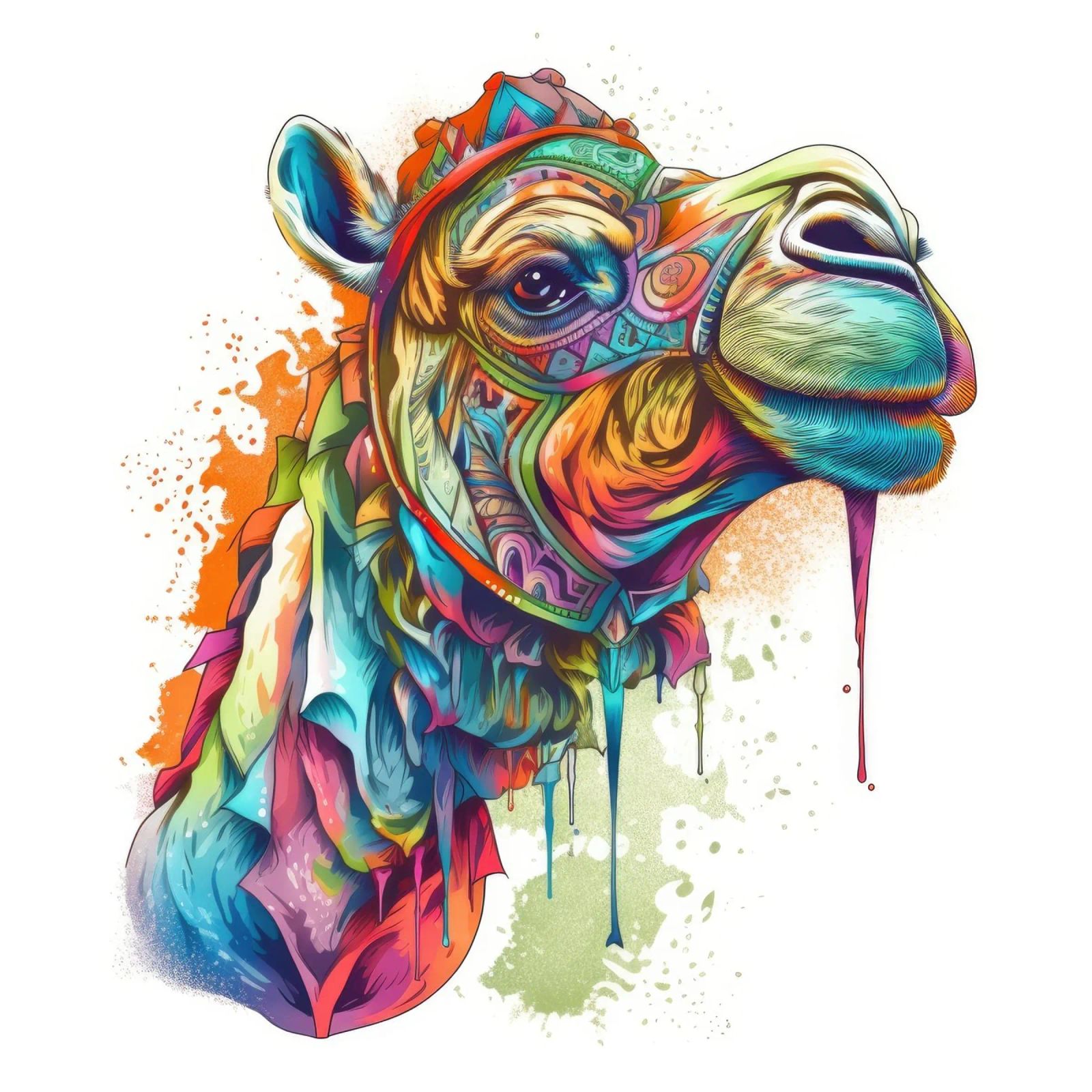 Tatoo Camel pellicola backlit da Animal Portraits