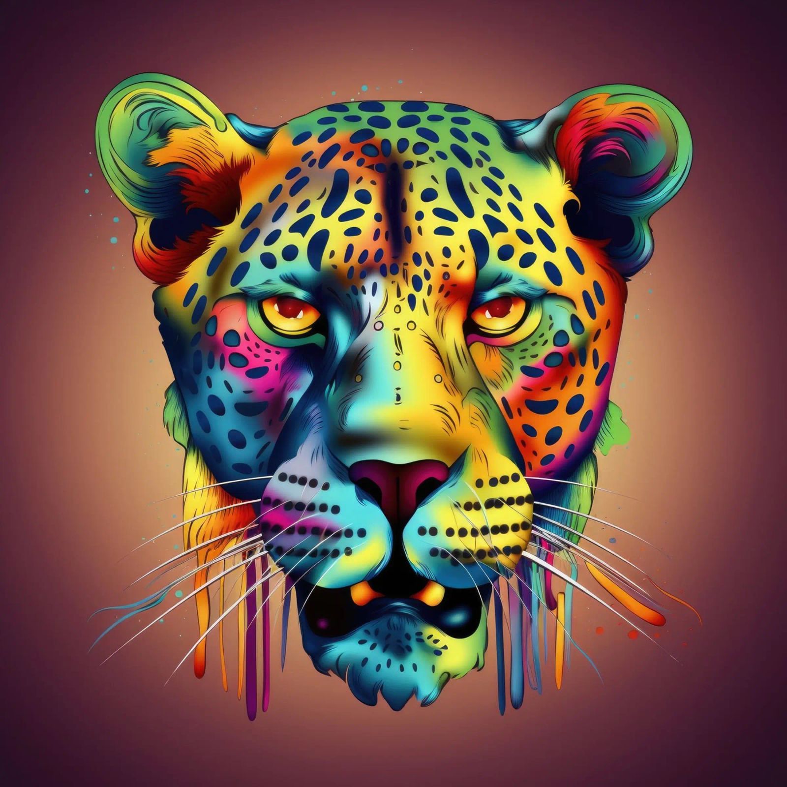 Tatoo Gepard Poster von Animal Portraits