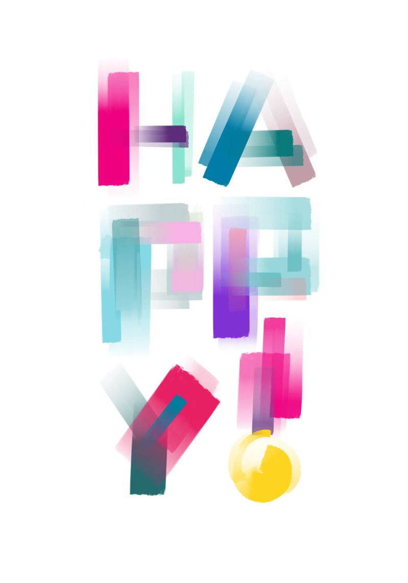 HAPPY! poster de LIMITED EDITION LETTERS