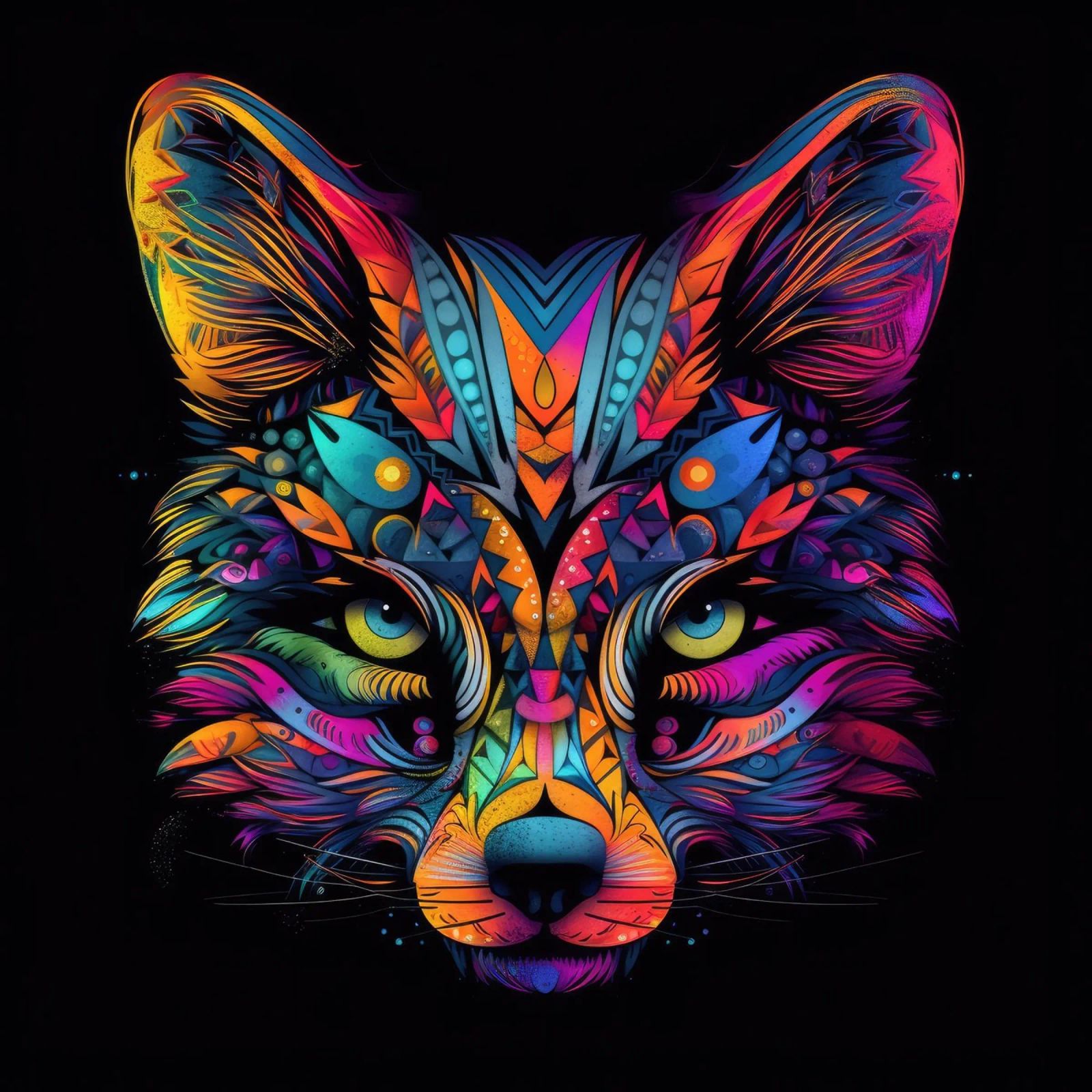 Volpe Tatoo pellicola backlit da Animal Portraits