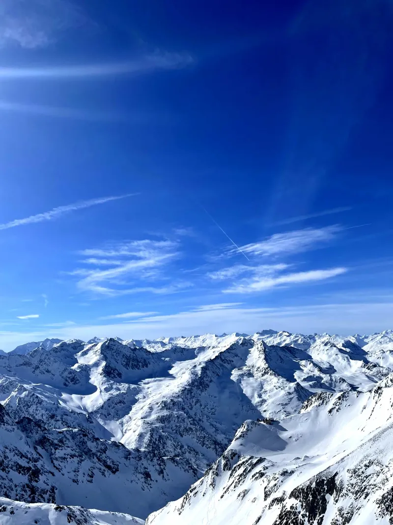Skyline Over Snowy Heights alluminio dibond da Mexpresso