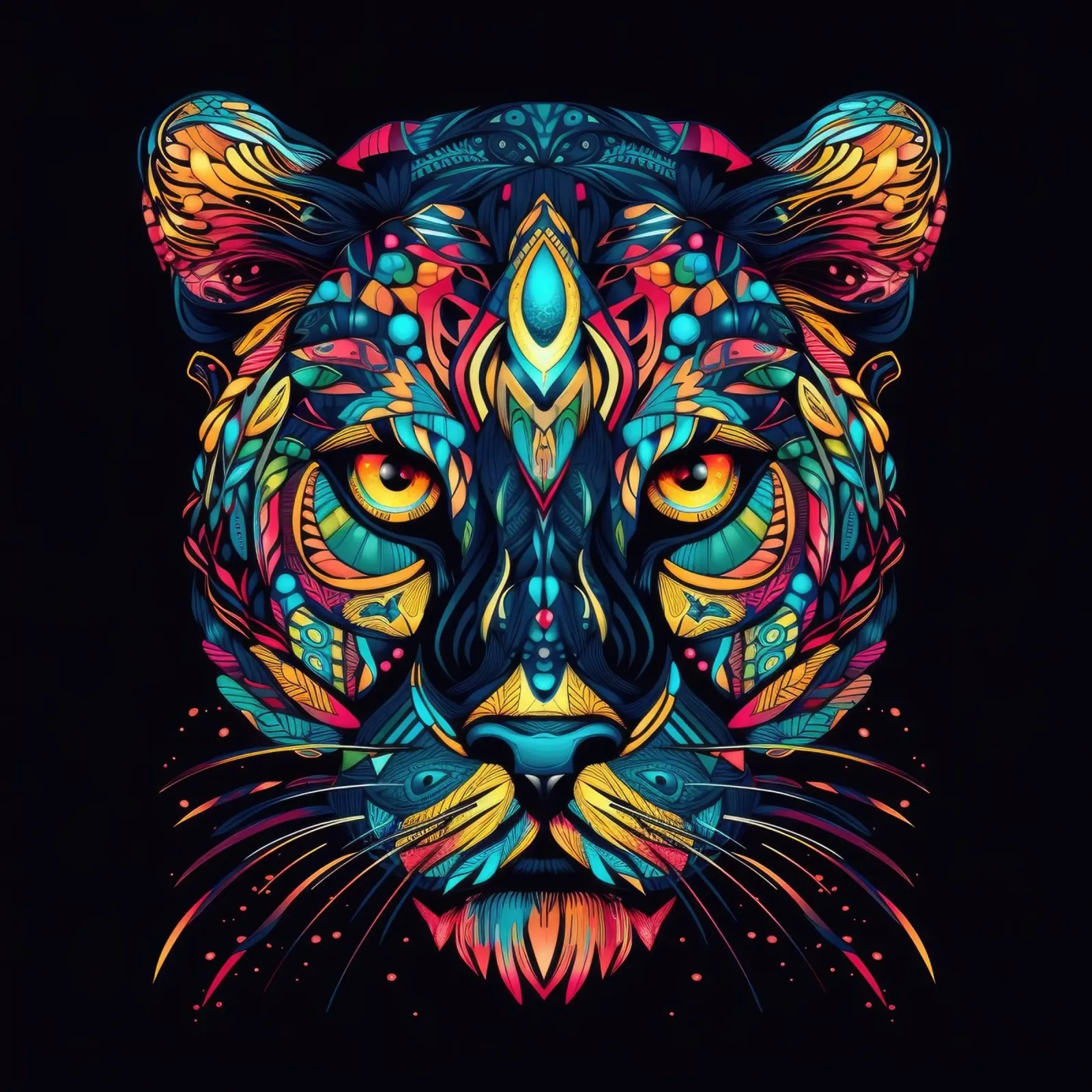 Tatoo Jaguar pellicola backlit da Animal Portraits