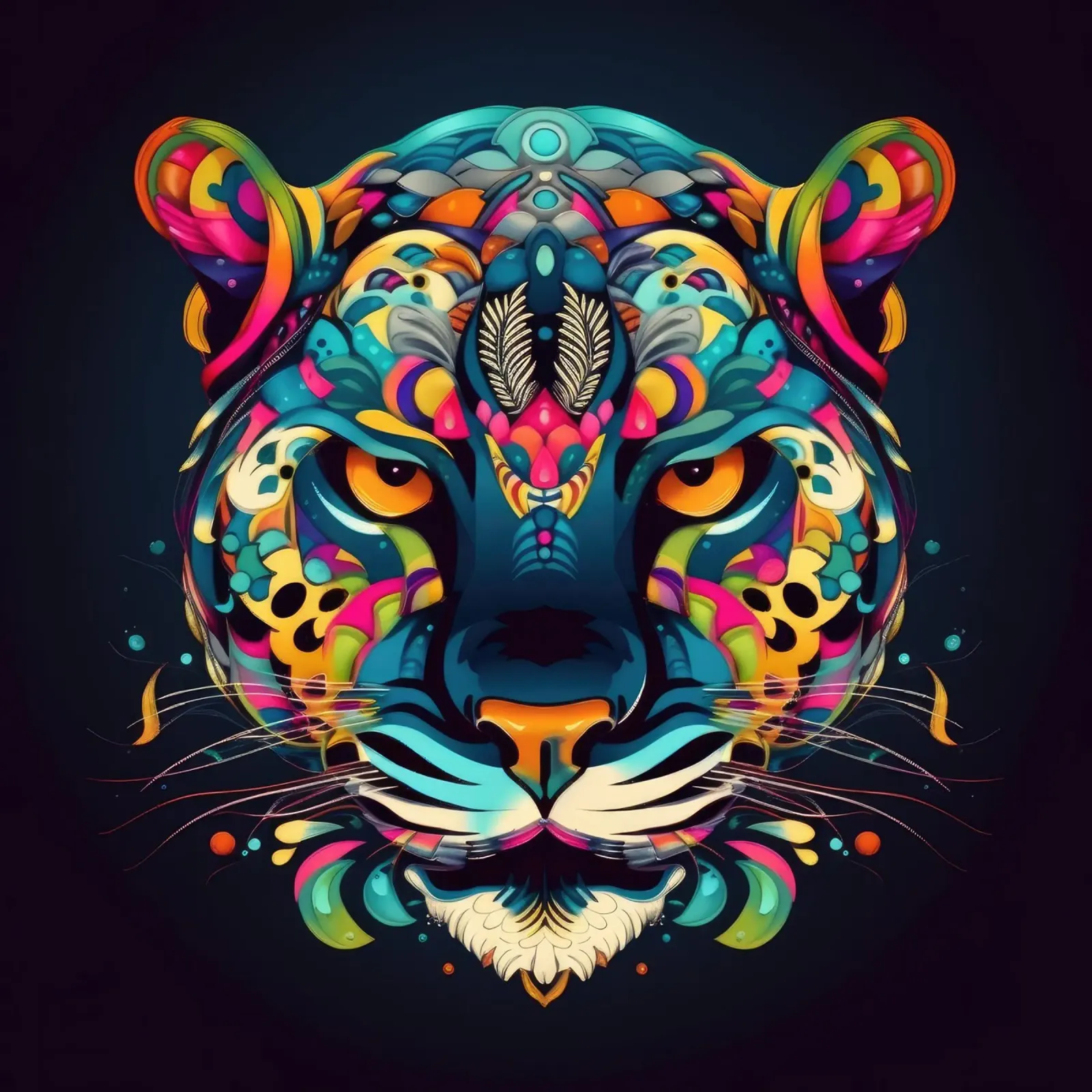 Tatoo Jaguar pellicola backlit da Animal Portraits