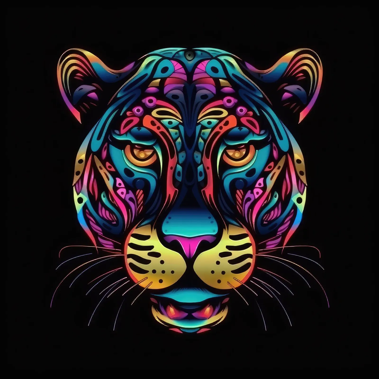 Tatoo Jaguar pellicola backlit da Animal Portraits