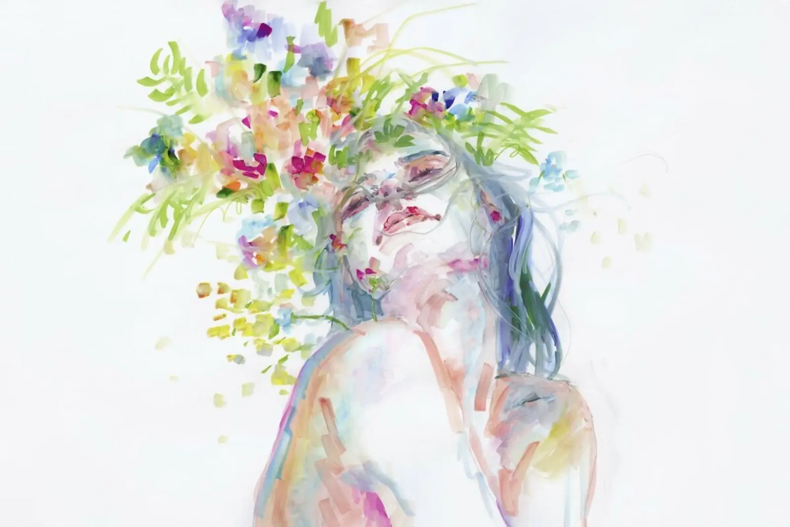 Green Ladies IV tela da agnes-cecile