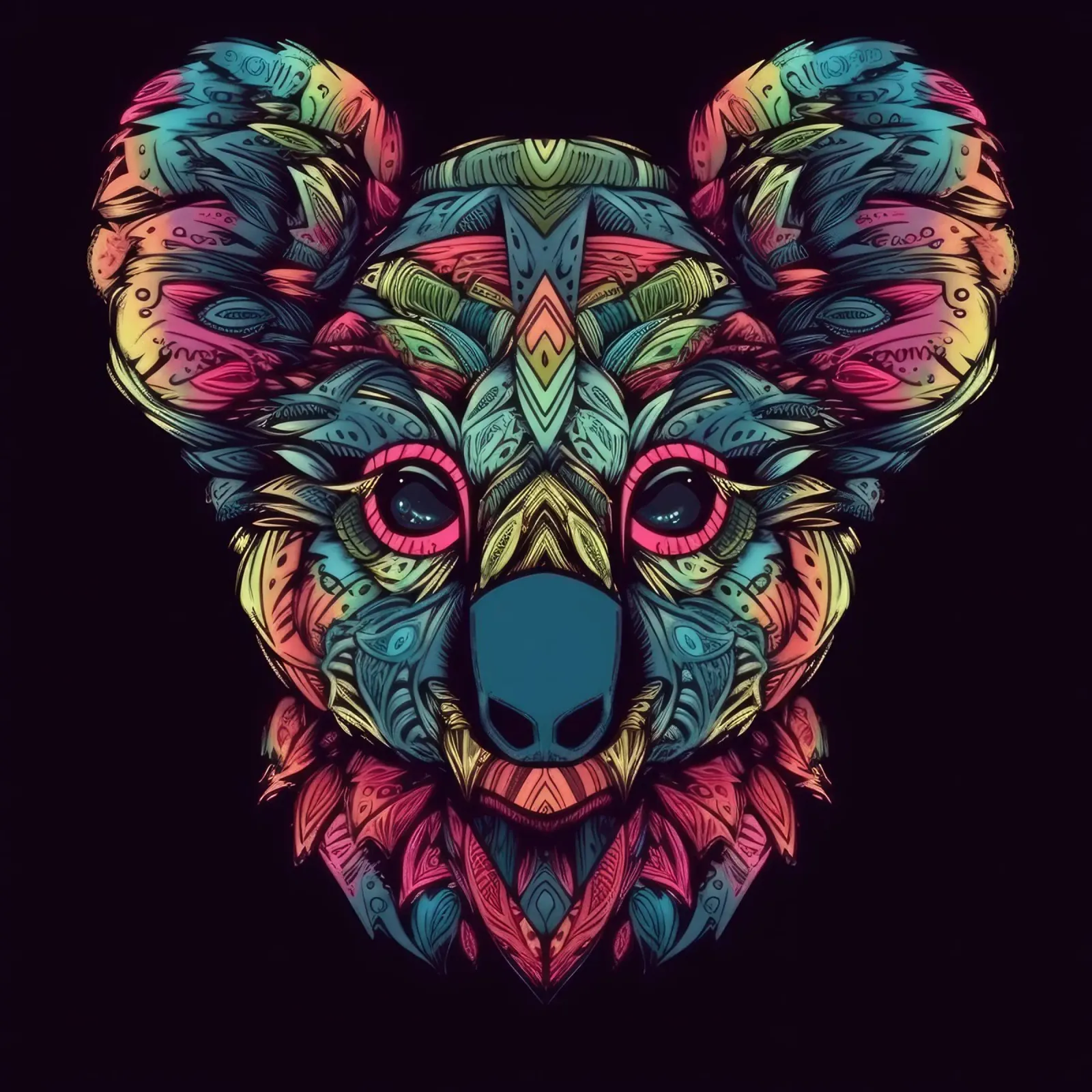 Tatoo Koala pellicola backlit da Animal Portraits