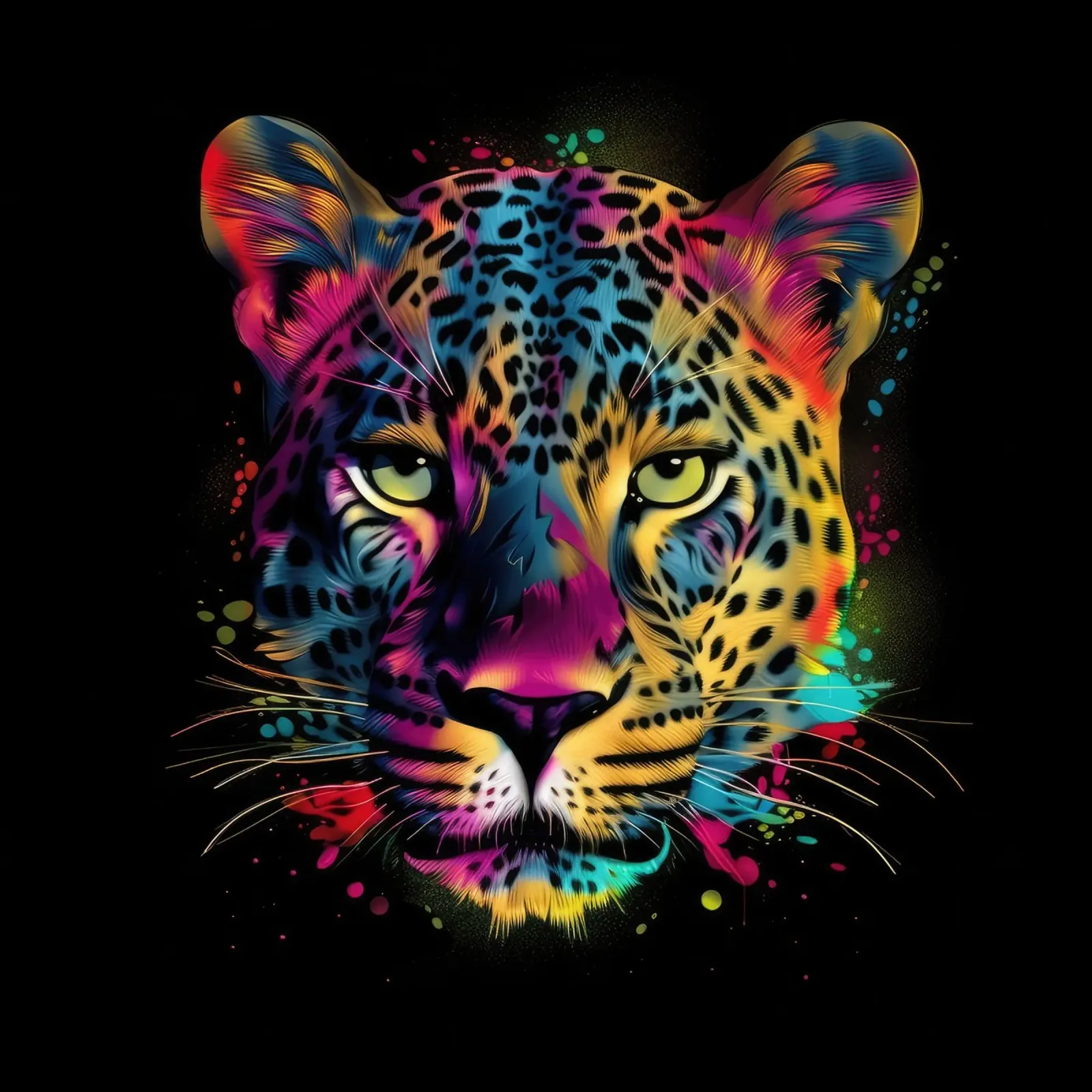 Tatoo Leopardo pellicola backlit da Animal Portraits