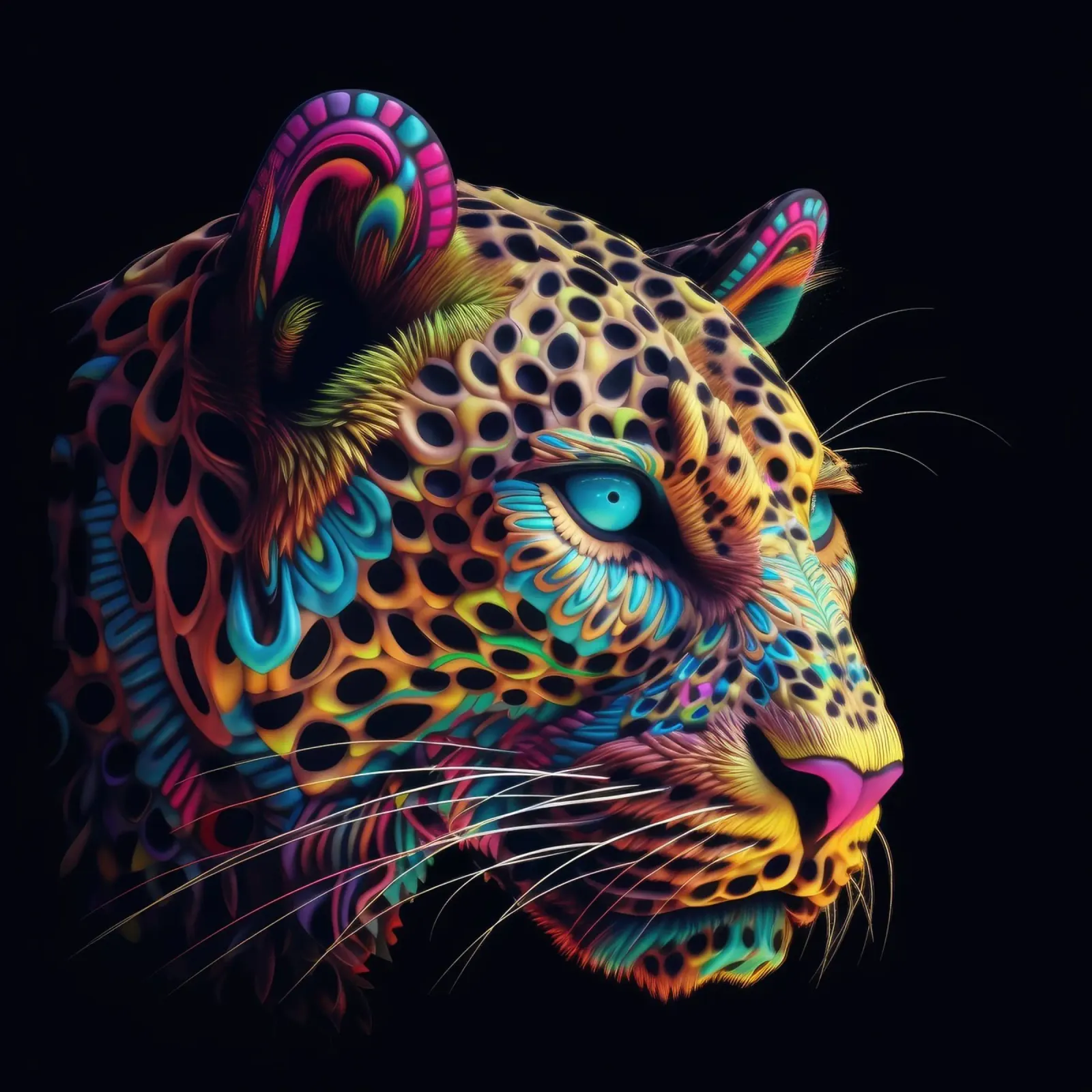 Tatoo Leopardo pellicola backlit da Animal Portraits