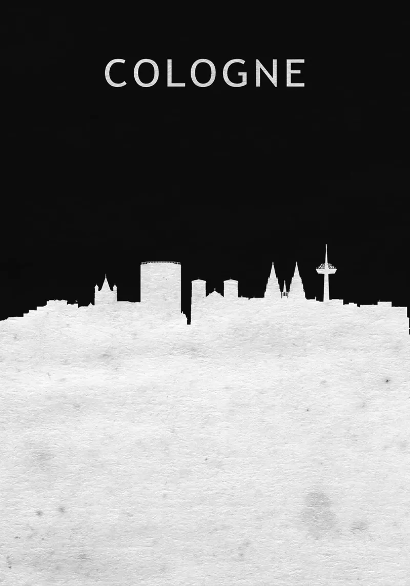 Cologne  Germany poster con telaio in plastica da Travelstudio